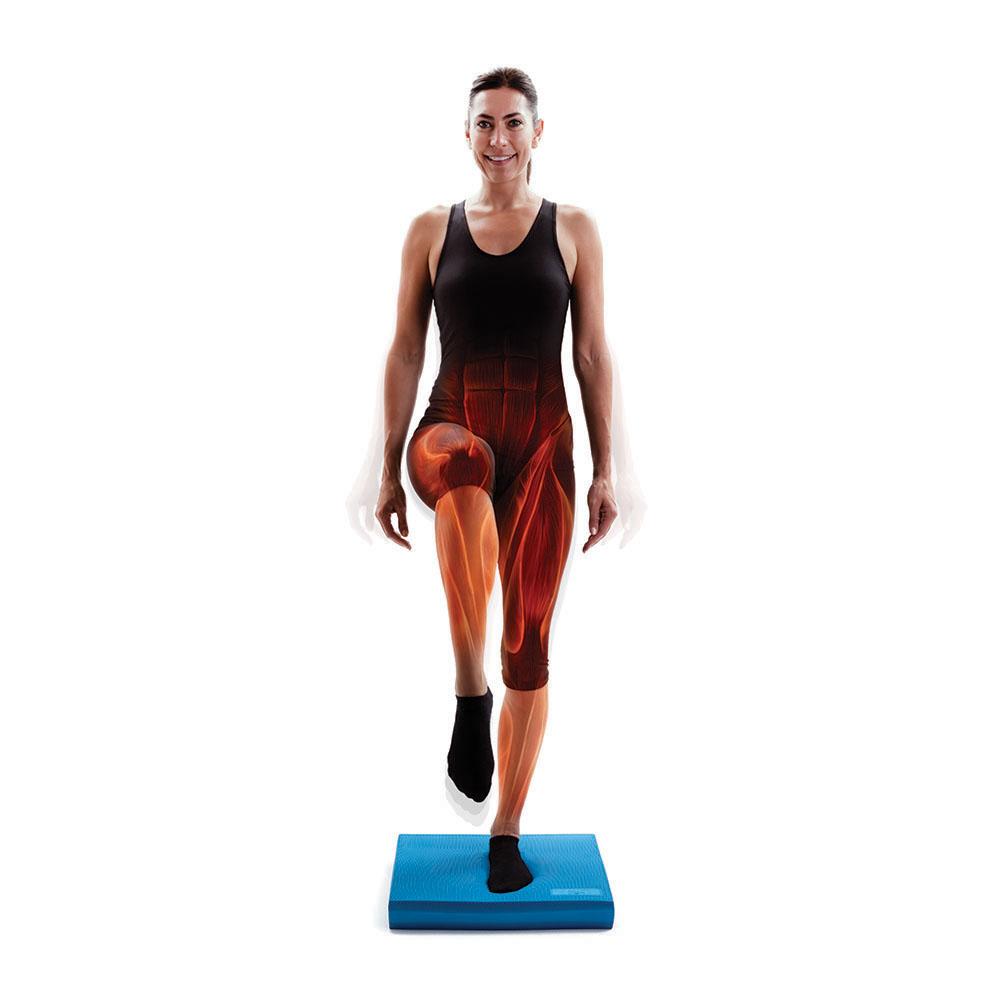 66Fit TPE Balance Pad - 48cm x 40cm x 6.2cm Non-Slip Exercise Mat for Yoga, Pilates & Physical Therapy - Improve Stability & Core Strength for Home & Gym Workouts