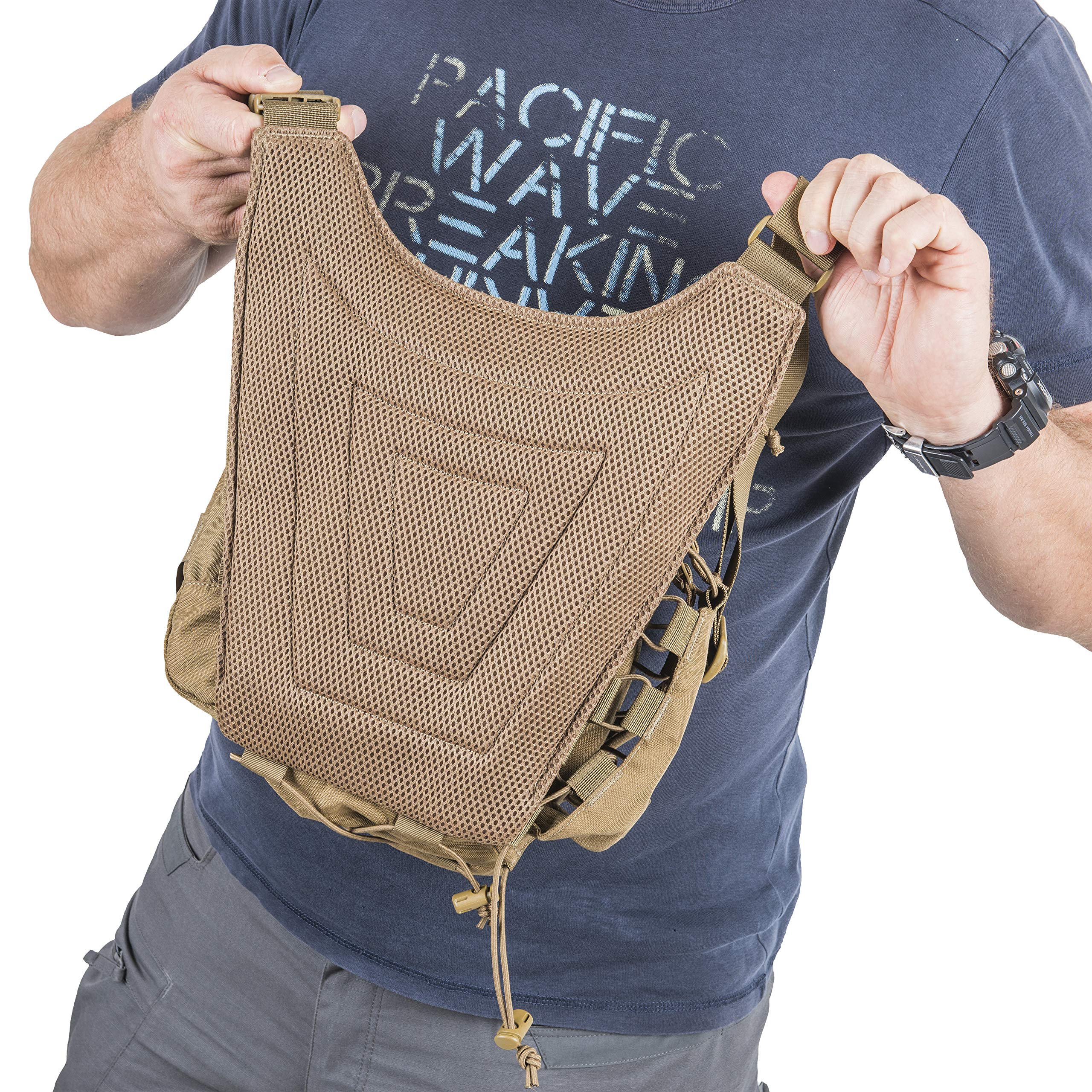 Helikon-Tex EDC Side Bag - Durable Cordura Shadow Gray Tactical Pack for Outdoor, Hiking & Everyday Carry (EDC) | Compact Utility Pouch for Gear Organization