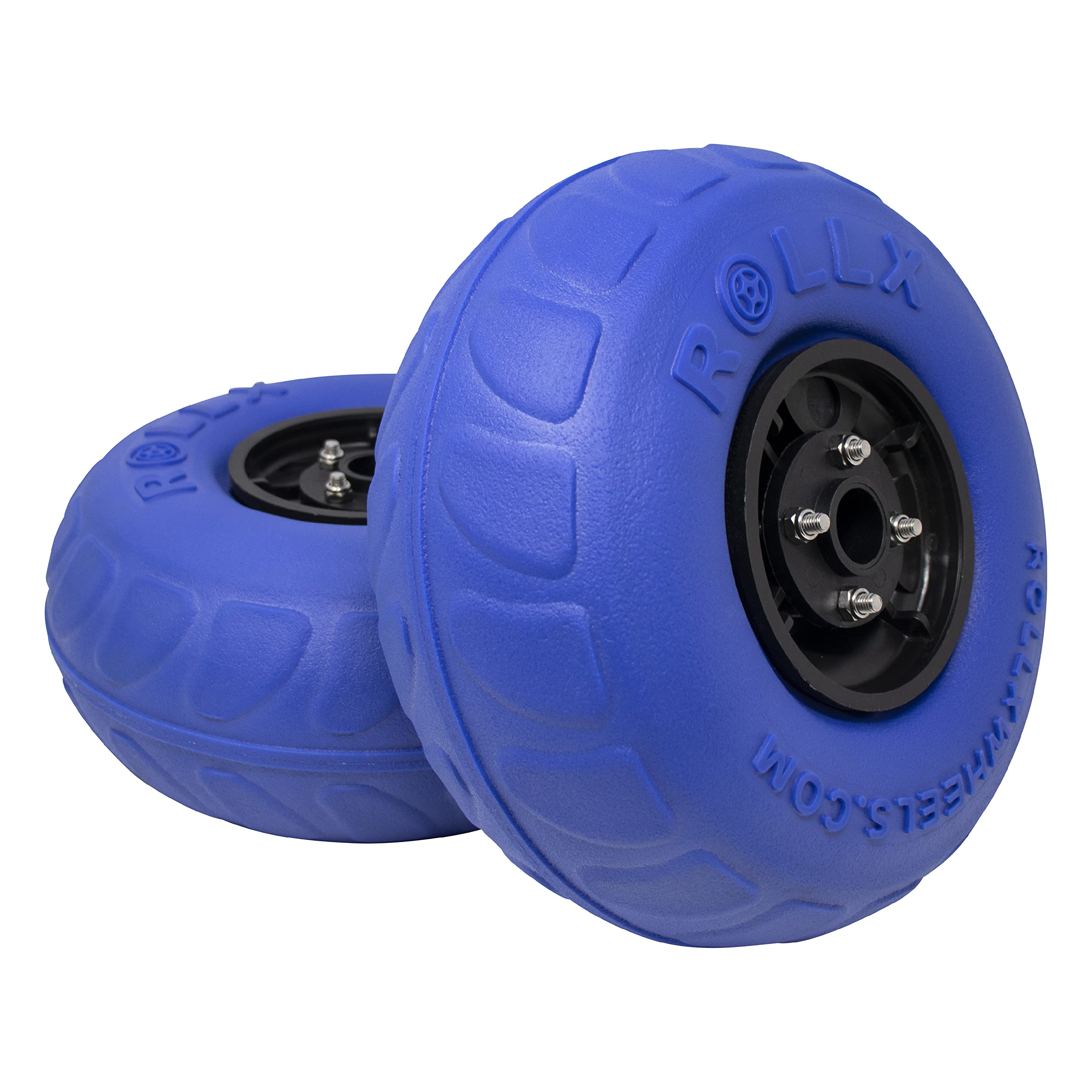 RollX 9-Inch Balloon Beach Wheels Set - Heavy Duty Sand Wheels for Beach Carts, Coolers & Wagons - Perfect for Sandy Terrain, Shoreline & Outdoor Adventures