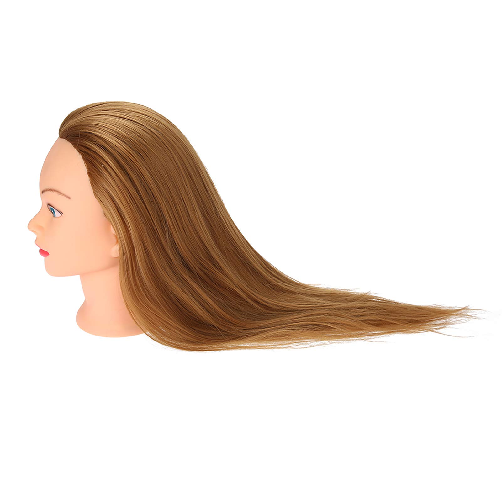 Professional Hair Practice Mannequin Head - Ergonomic Design for Styling, Cutting & Coloring - Perfect for Home Salon, Barber Training & DIY Hairstyling
