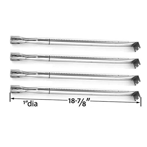 Nexgrill 720-0133 Stainless Steel 4-Burner Gas Grill Replacement Kit with Heat Plates - Perfect for Backyard BBQs, Patio Cooking & Outdoor Entertaining