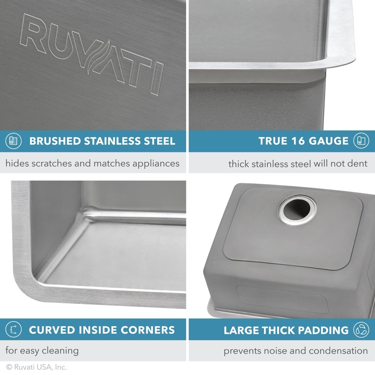 32 Inch Undermount Double Bowl Kitchen Sink - 16 Gauge Stainless Steel, Rust-Resistant & Durable for Modern Kitchens, Perfect for Food Prep and Dishwashing