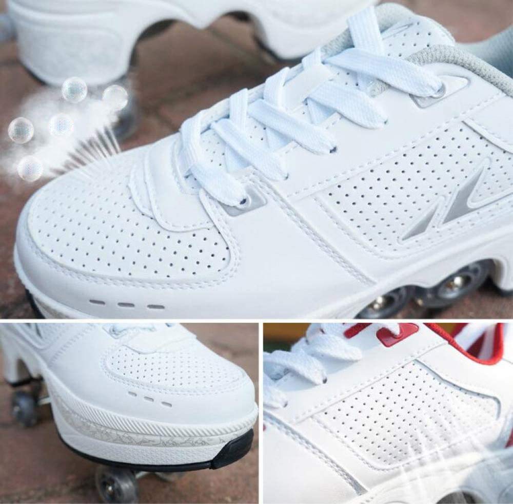 Best Women's & Girls' Roller Skates with Retractable Wheels - Quad & Inline Skates for Boys, Adults & Kids - Perfect for Parkour, Outdoor Skating & Fun Activities