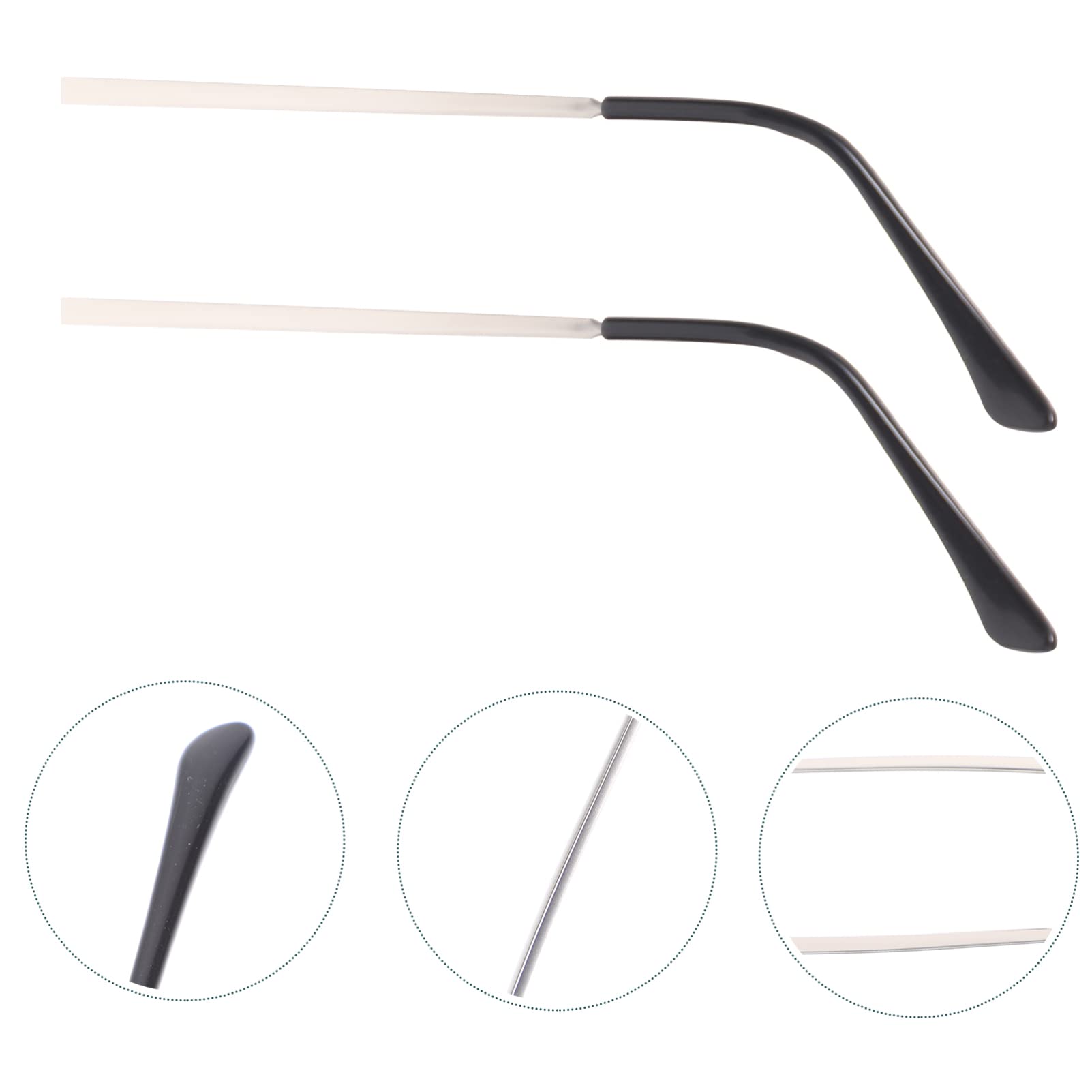 LALAFINA Universal Glasses Replacement Arms - 1 Pair of Eyeglass Temple Repair Parts for Sunglasses & Frames - Perfect for Broken Glasses Repair at Home or Office
