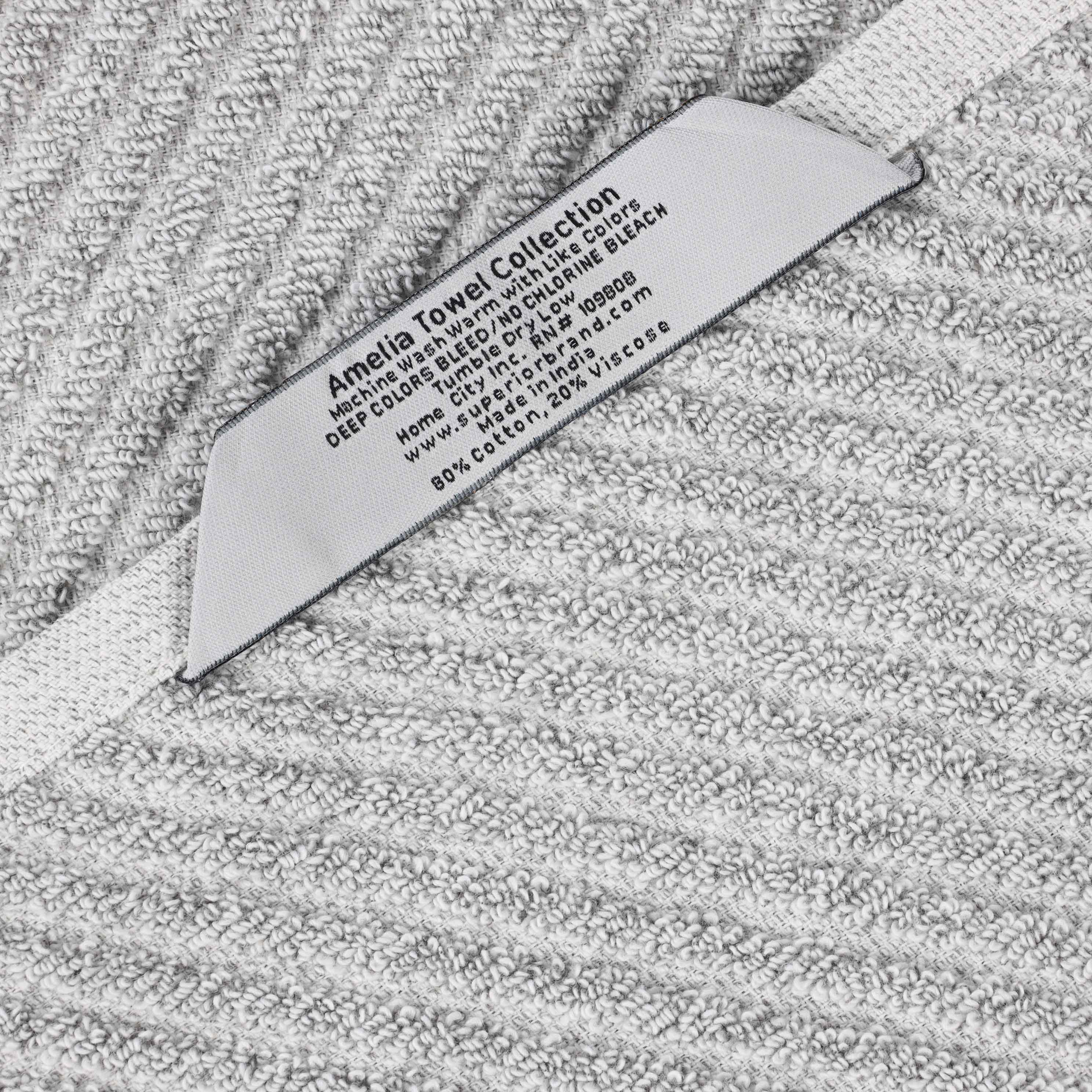 Amelia Cotton Blend Diagonal Stripes Bath Towels Set of 2 - Ultra Soft & Absorbent Large Bath Sheets for Spa, Beach & Luxury Bathroom Decor