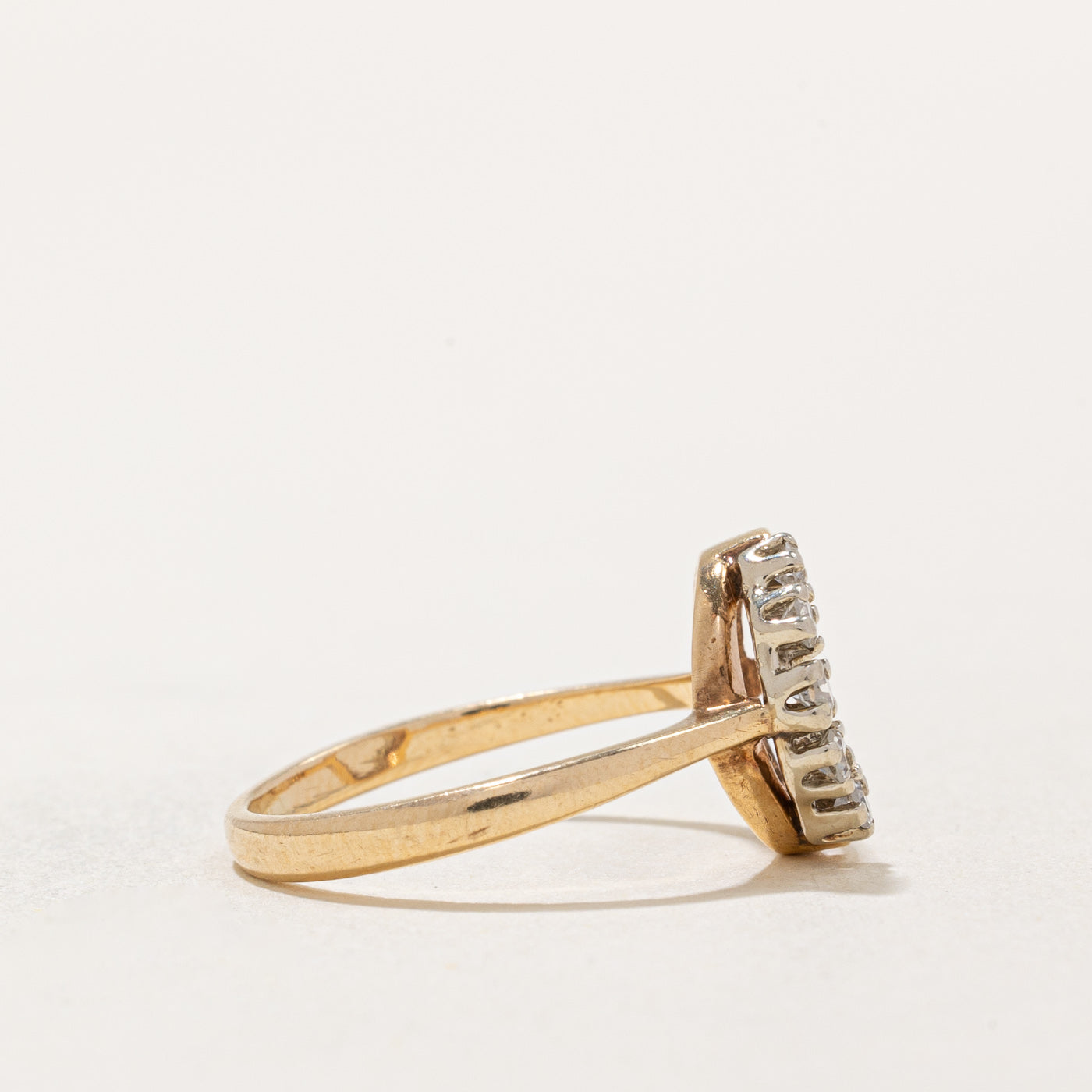0.10ctw Diamond Circle Ring - Size 4.25 - Elegant Stackable Band for Women - Perfect for Weddings, Anniversaries & Everyday Wear