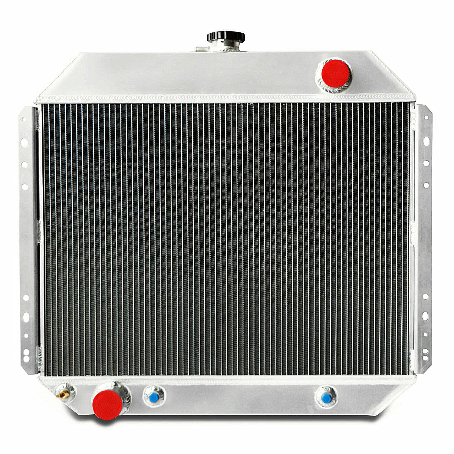 3 Row Aluminum Radiator with Shroud Fan & Relay Kit - Compatible with 1966-1979 Ford Bronco F100 F150 F250 F350 F500 V8 - Heavy Duty Cooling Upgrade for Off-Road, Towing & Hot Weather Driving