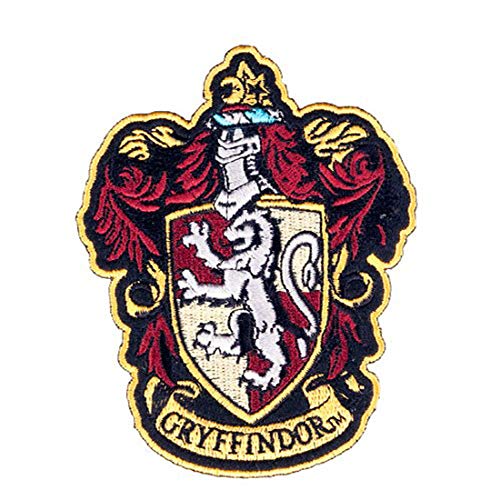 HP Gryffindor Crest Iron-On Embroidered Patch for Cosplay, Costumes & DIY Crafts - Perfect for Harry Potter Fans, Jackets, Bags & Accessories