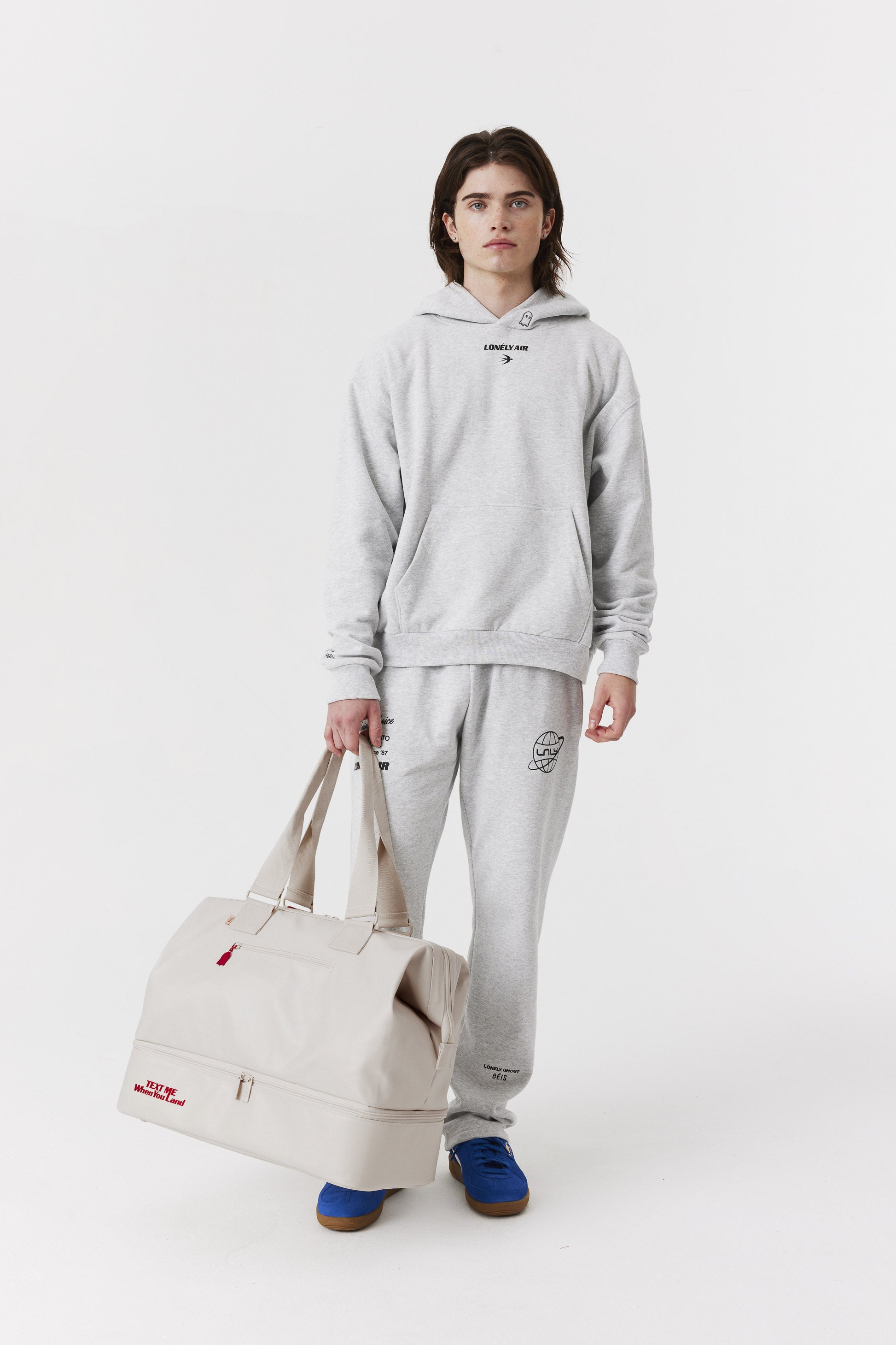 The Weekender Duffle Bag in Ghost White - Perfect for Travel, Gym & Weekend Getaways | Stylish & Durable Carry-On Luggage