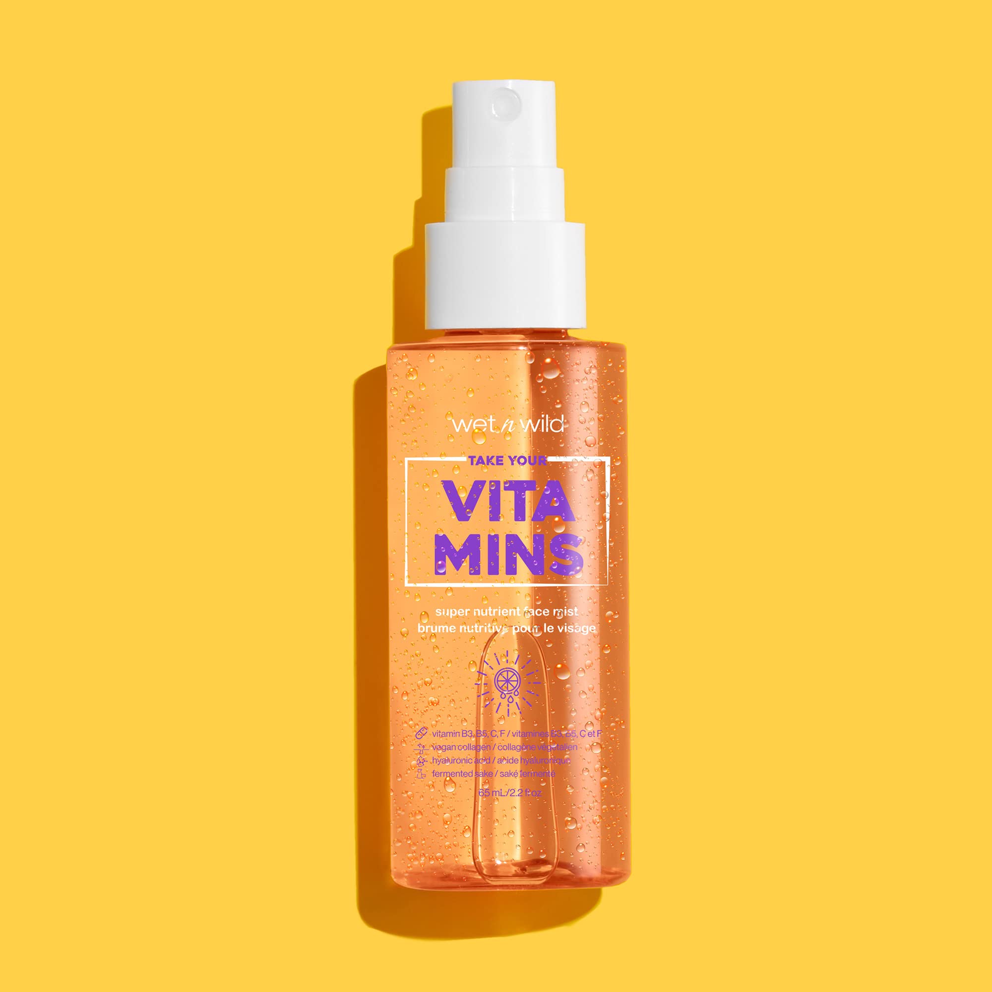 Wet n Wild Take Your Vitamins Super Nutrient Face Mist - Hydrating & Refreshing Vitamin Spray for Glowing Skin | Perfect for Daily Skincare Routine & On-the-Go Hydration