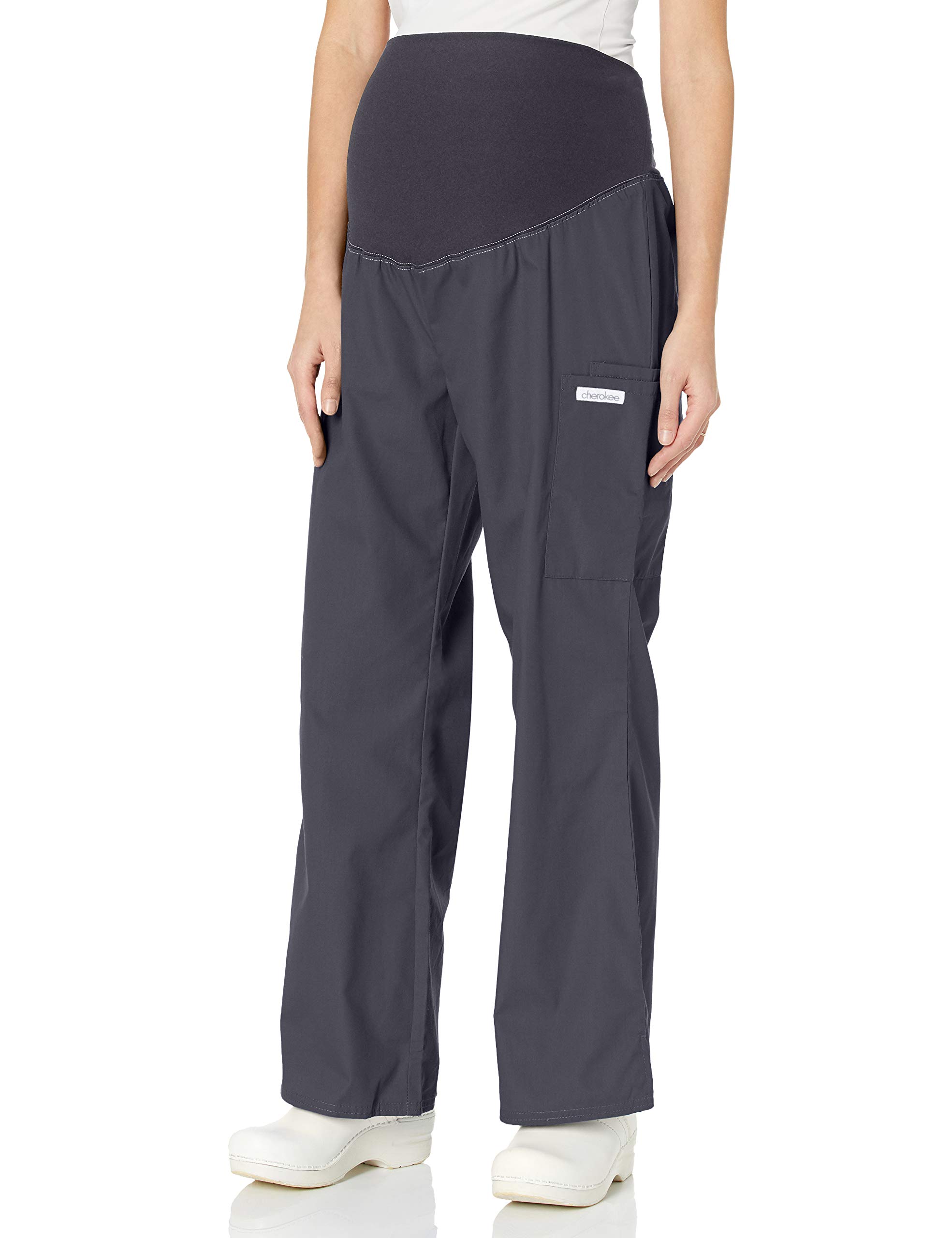 Cherokee Women's Maternity Scrubs Pants - Stretchy Elastic Waistband for Comfort - Perfect for Nurses, Doctors & Healthcare Professionals