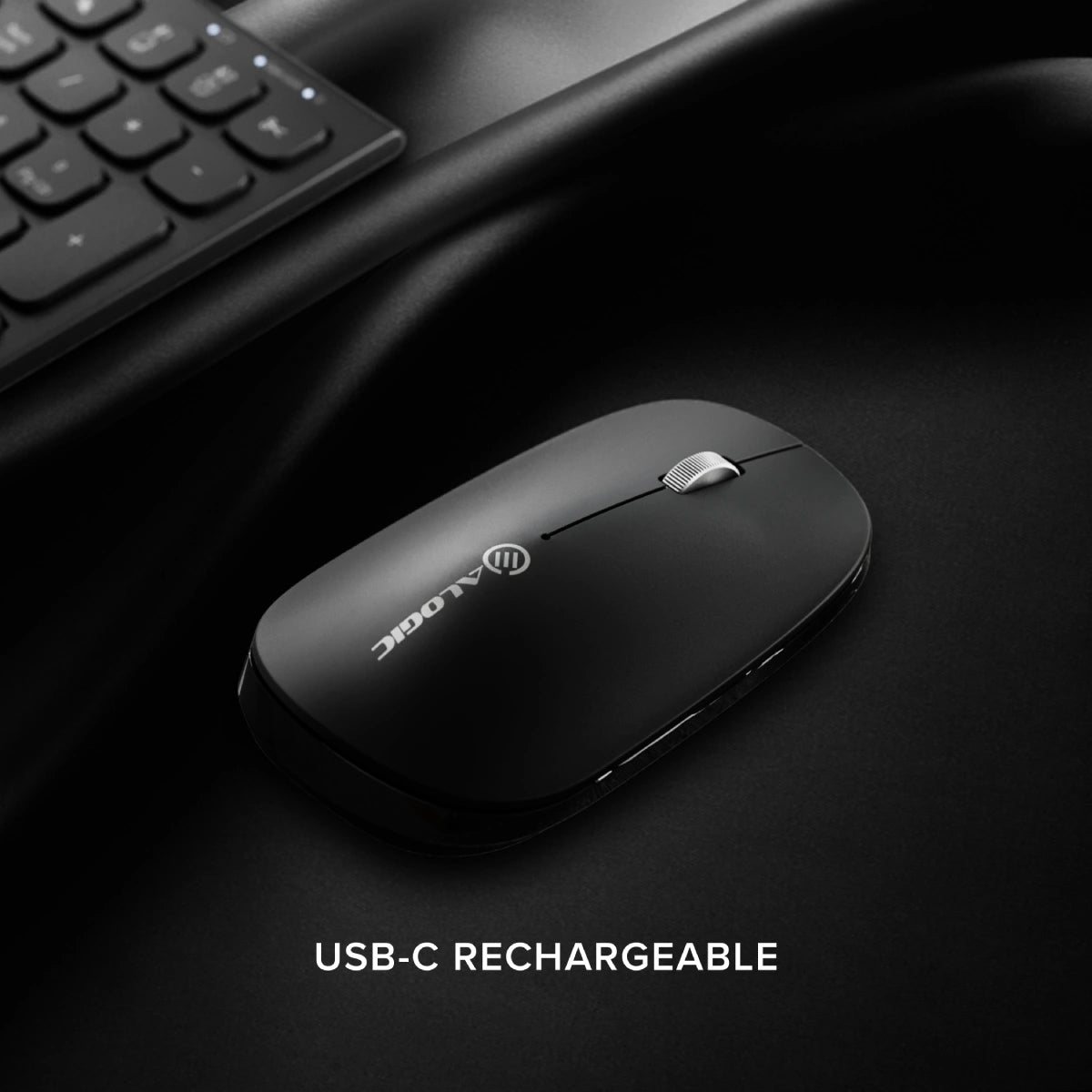 Echelon USB C Rechargeable Wireless Mouse and Keyboard Combo for Windows - Ergonomic Design for Office, Home & Gaming Use
