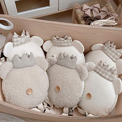 Obahdirry Cute Cartoon Plush Backpack for Kids - Soft Baby School Bag with Snack & Toy Storage - Fun Room Decoration for Boys & Girls - Perfect for School, Travel & Playtime