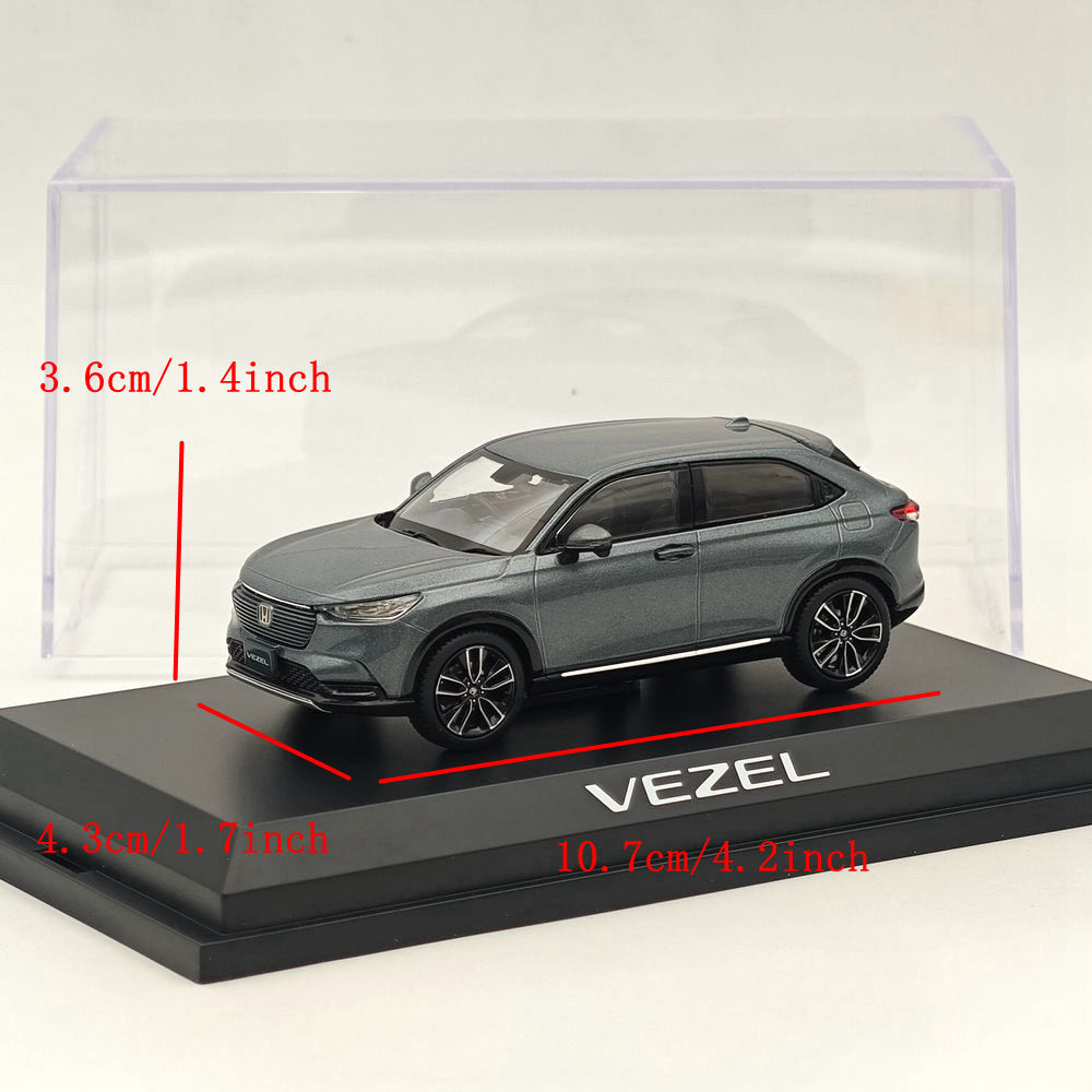 1/43 Scale Honda VEZEL e:HEV Z Meteoroid Gray Diecast Model Car - Collectible Miniature Vehicle for Display & Gifts | Perfect for Car Enthusiasts, Model Collectors, and Office Desk Decor