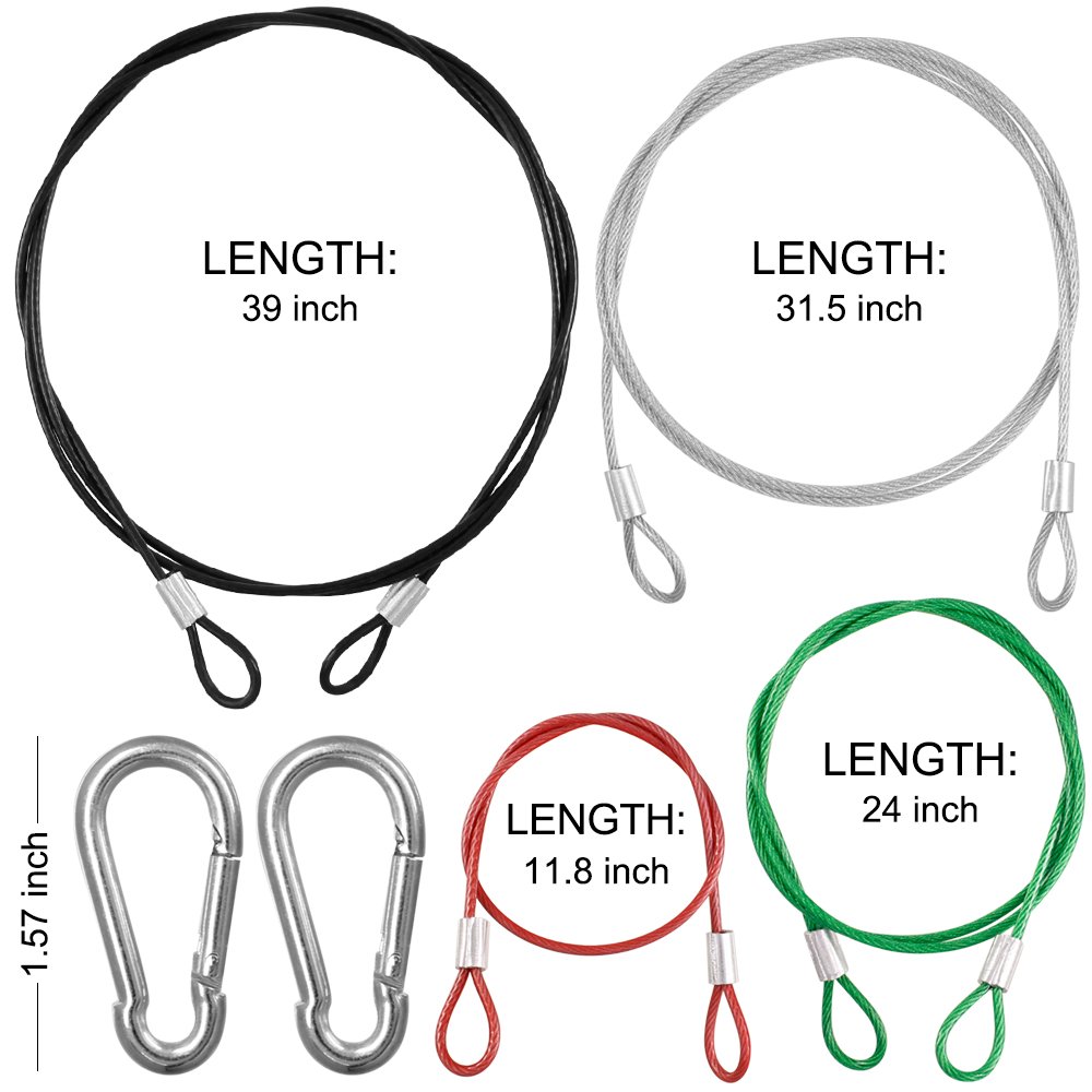 4 Pack Safety Tethers for GoPro & Cameras - Stainless Steel Lanyards for Outdoor Adventures