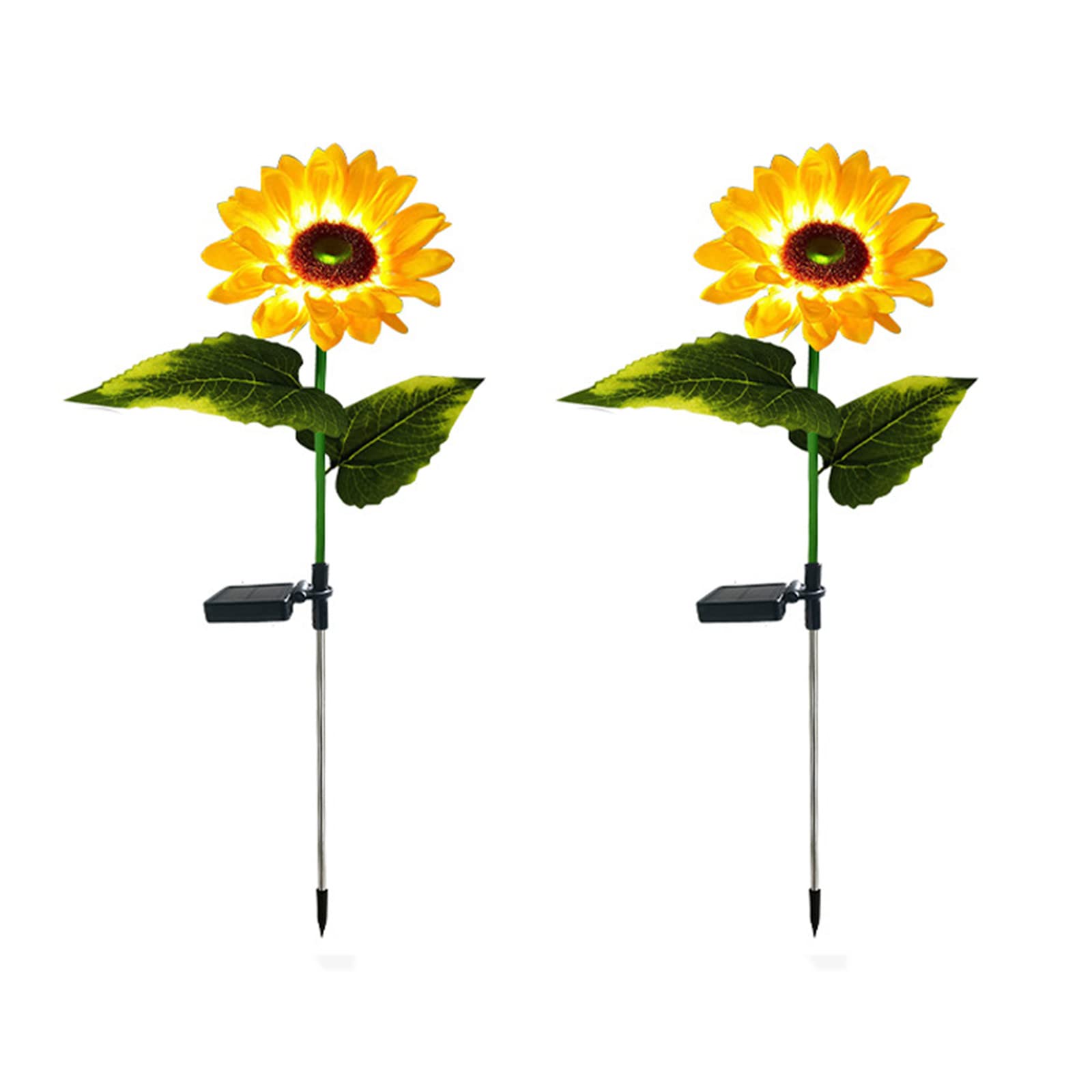 2 Pack Sunflower Solar Lights Outdoor - Waterproof Solar Garden Lights for Pathways, Backyard, Lawn Decor | Perfect for Garden Decorations, Patio Lighting & Landscape Illumination