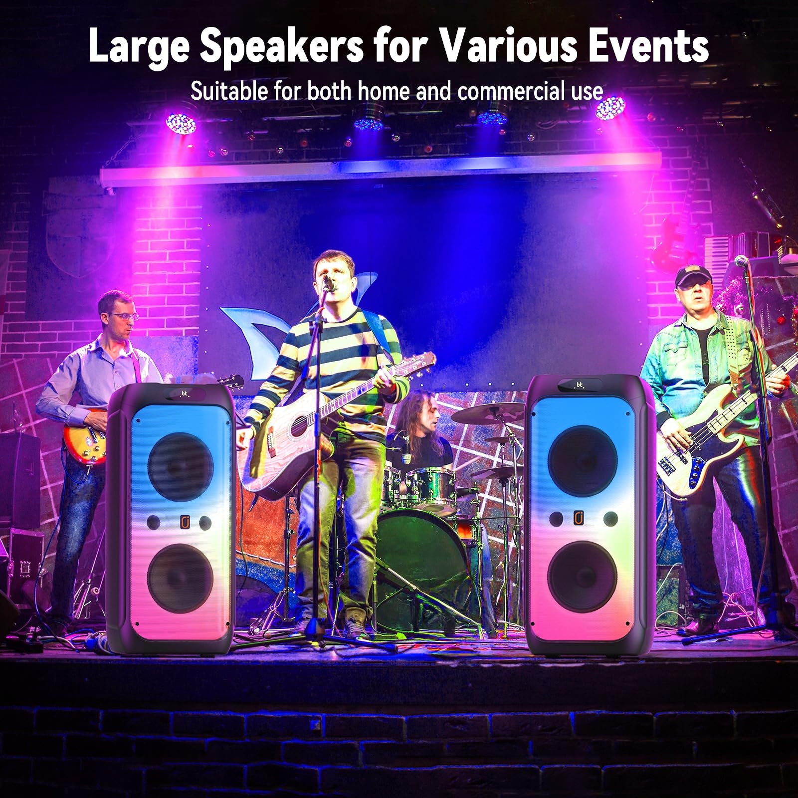 500W Wireless Karaoke Machine with Dual 8