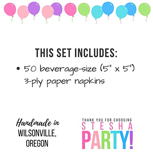 Premium Blue Paper Napkins - 50 Count, Disposable Beverage & Drink Napkins for Boy Birthday, Baby Shower, Cocktail Party, Bridal Shower & Party Supplies - Perfect for Casual Dining, Celebrations & Special Events