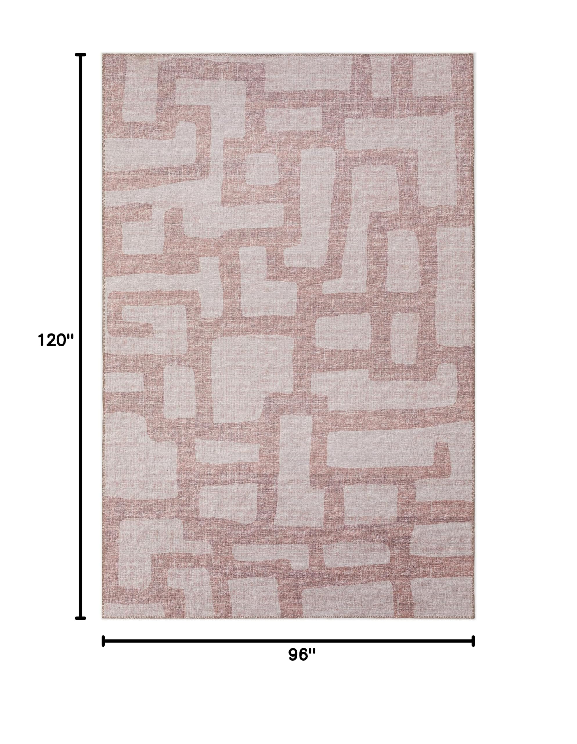 Addison Rugs Yuma AYU34 Tan 8' x 10' Area Rug - Soft & Durable Handmade Moroccan Boho Rug for Living Room, Bedroom & Home Decor