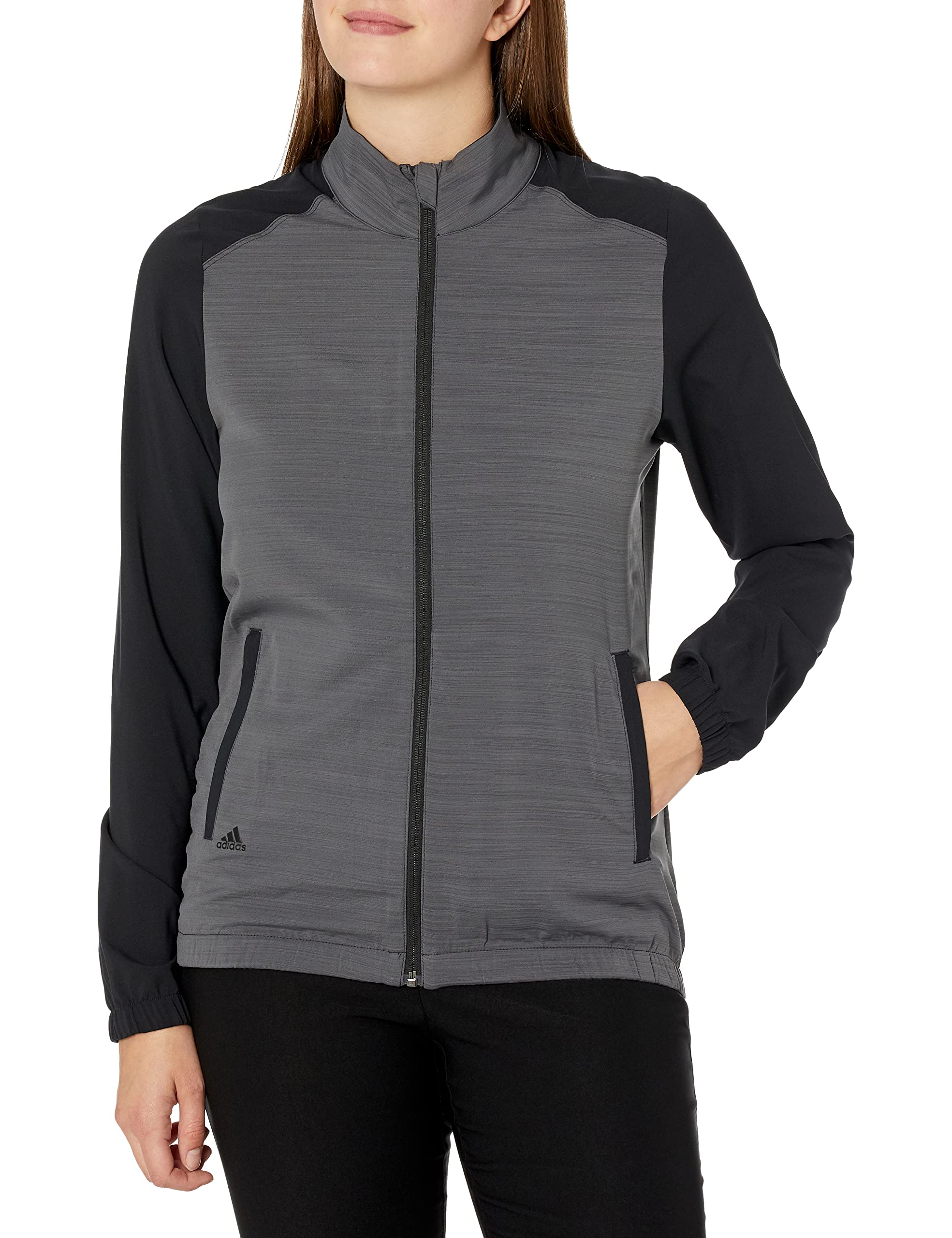 adidas Women's Essentials Full Zip Windbreaker Jacket - Lightweight Hooded Running Coat for Outdoor Sports & Casual Wear