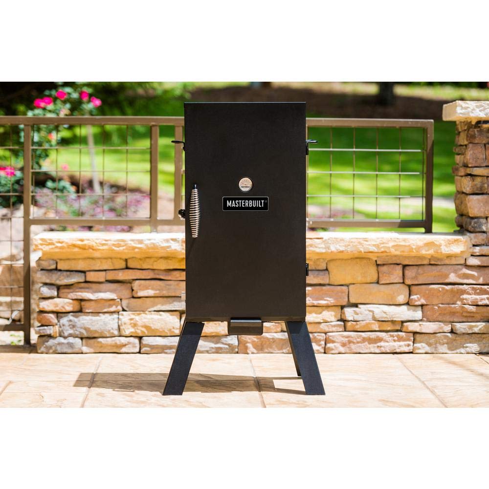 Masterbuilt 30 Inch Analog Electric Smoker - 3 Smoking Racks, 730W, Black (MB20070210) | Perfect for Backyard BBQ, Tailgating & Home Smoking | Old Version