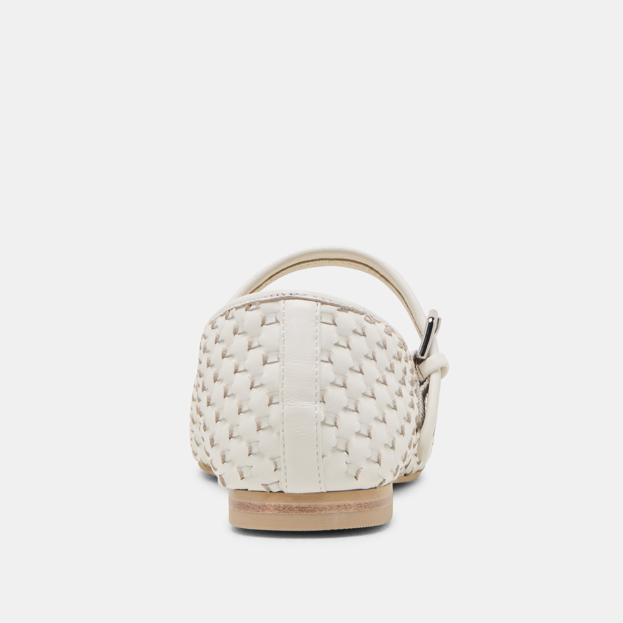 Roslyn Woven Ballet Flats for Women - True White Genuine Leather Comfortable Slip-On Shoes - Perfect for Work, Travel & Casual Outfits
