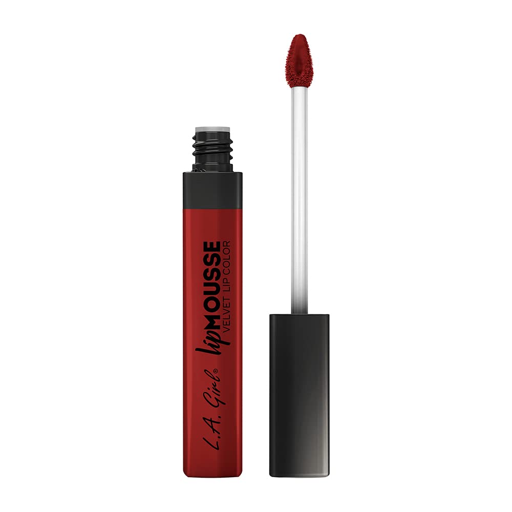 L.A GIRL Lip Mousse Liquid Lipstick - Vibe Glossy Finish, Long Lasting & Hydrating | Perfect for Everyday Wear, Parties & Special Occasions