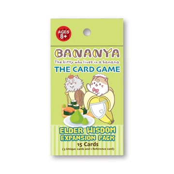 Bananya #1 Elder Wisdom Expansion - Cute Cat Collectible for Anime Fans & Kawaii Lovers - Perfect for Home Decor, Gifts & Kawaii Collections