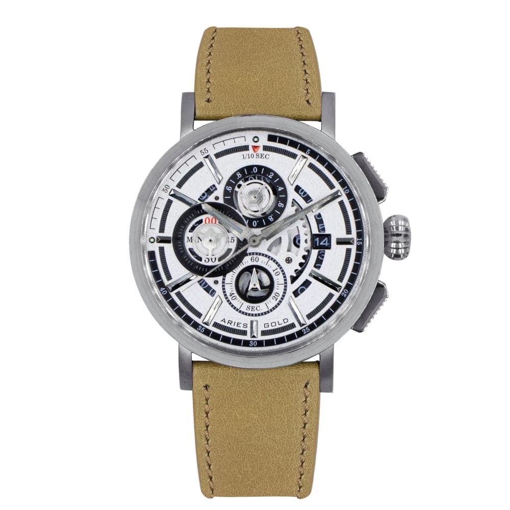 ARIES GOLD HAWK G 7018 S W Men's Luxury Watch - Stylish Analog Wristwatch for Business, Casual & Formal Occasions