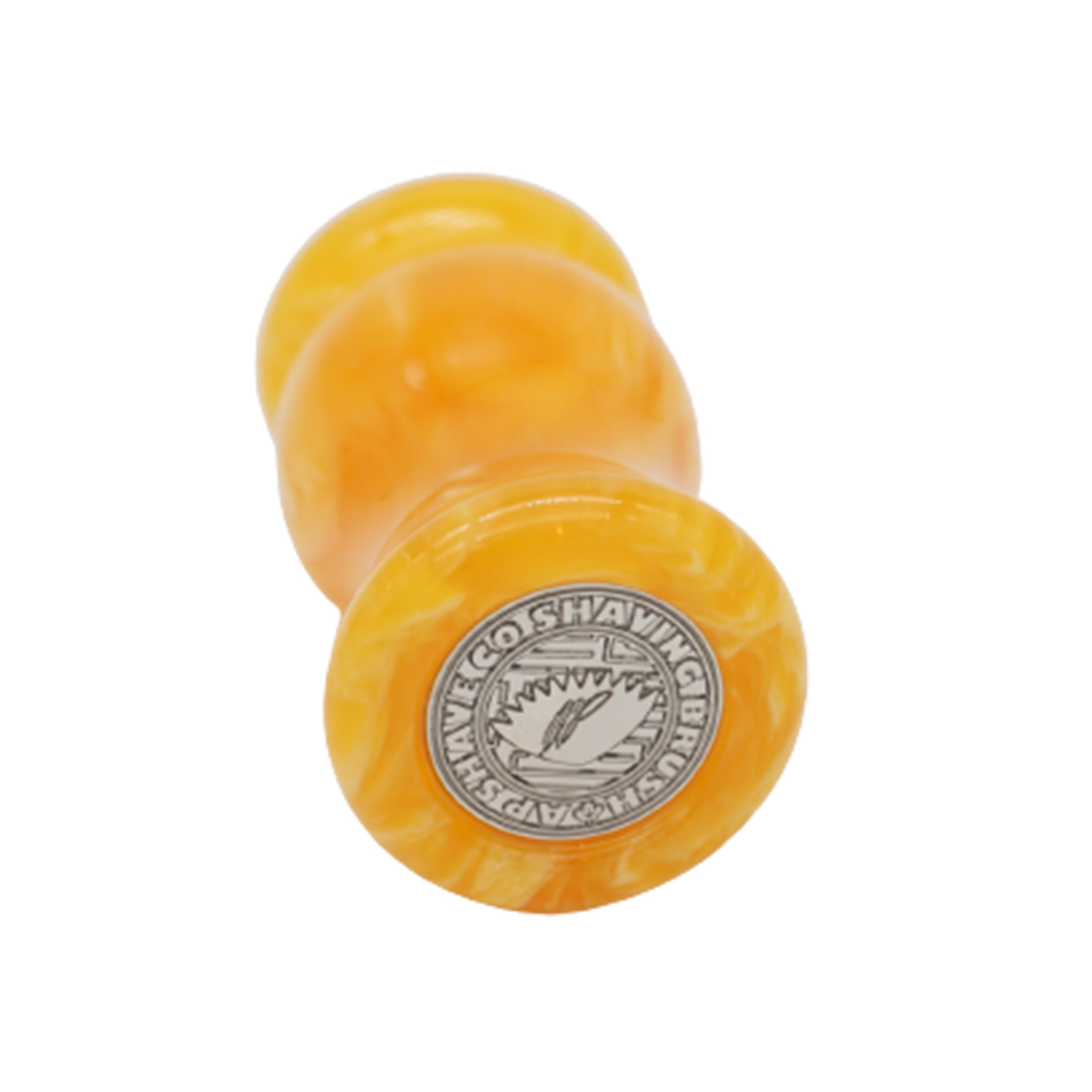 Premium Amber Handcrafted Shaving Brush Handle - Fits 24mm & 26mm Knots - Luxury Wet Shaving & Grooming Gift for Men