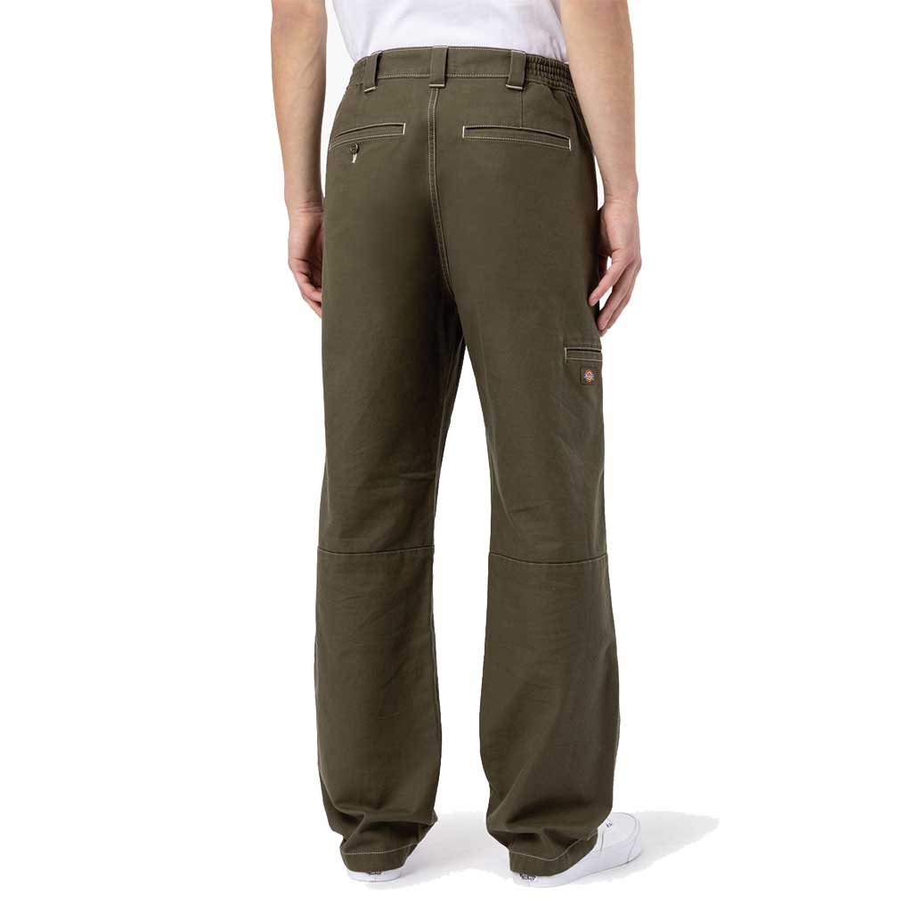 Dickies Rainsiville Work Pants for Men - Durable Military Green Cargo Pants for Construction, Hiking & Outdoor Workwear