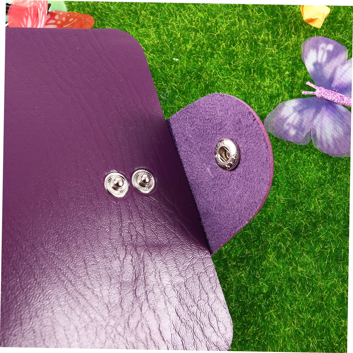 Beavorty 1pc Purple Nail Stencils & Stamping Plates Organizer Case - Nail Art Design Templates, Credit Card Protector - Perfect for Manicure Salons, Travel & Professional Nail Technicians