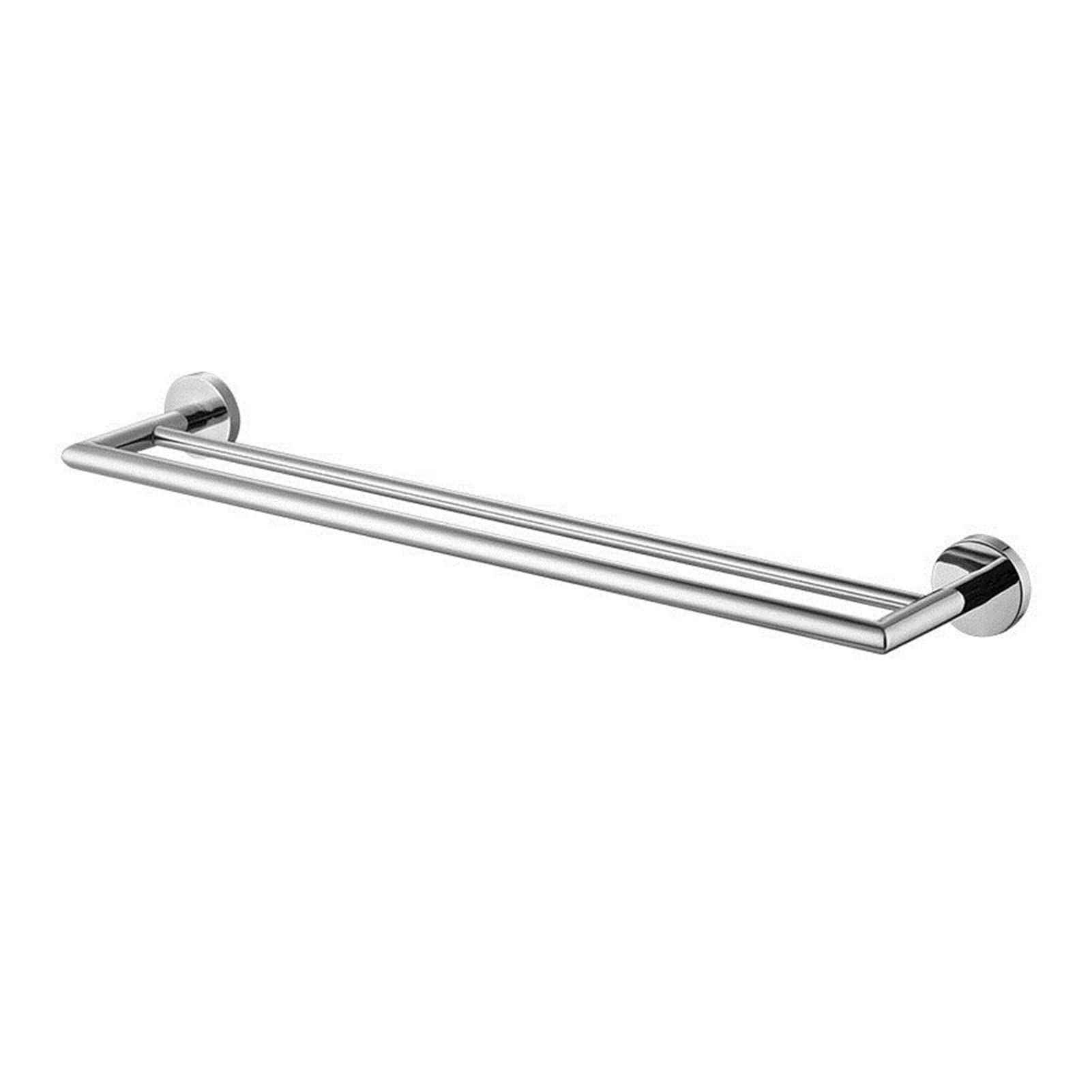 HAIDINB Stainless Steel Double Rod Shower Storage Rack - Bathroom Towel Holder, Hanging Organizer for Bath Towels, Robes & Accessories | Perfect for Small Spaces, Apartment & Luxury Bathroom Organization