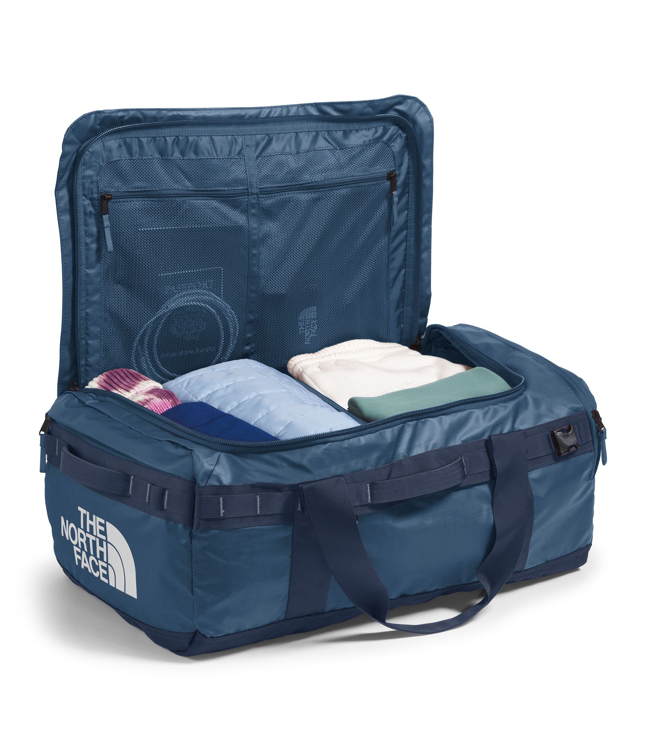 The North Face Base Camp Voyager Duffel 62L - Waterproof Travel Duffel Bag for Camping, Hiking & Outdoor Adventures - Durable Gear for Men & Women