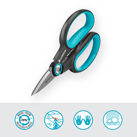 Gardena Herbcut - Premium Stainless Steel Herb Scissors for Kitchen, Cooking & Gardening - Perfect for Chopping Fresh Herbs, Vegetables & Flowers - Ideal for Home Chefs & Gardeners