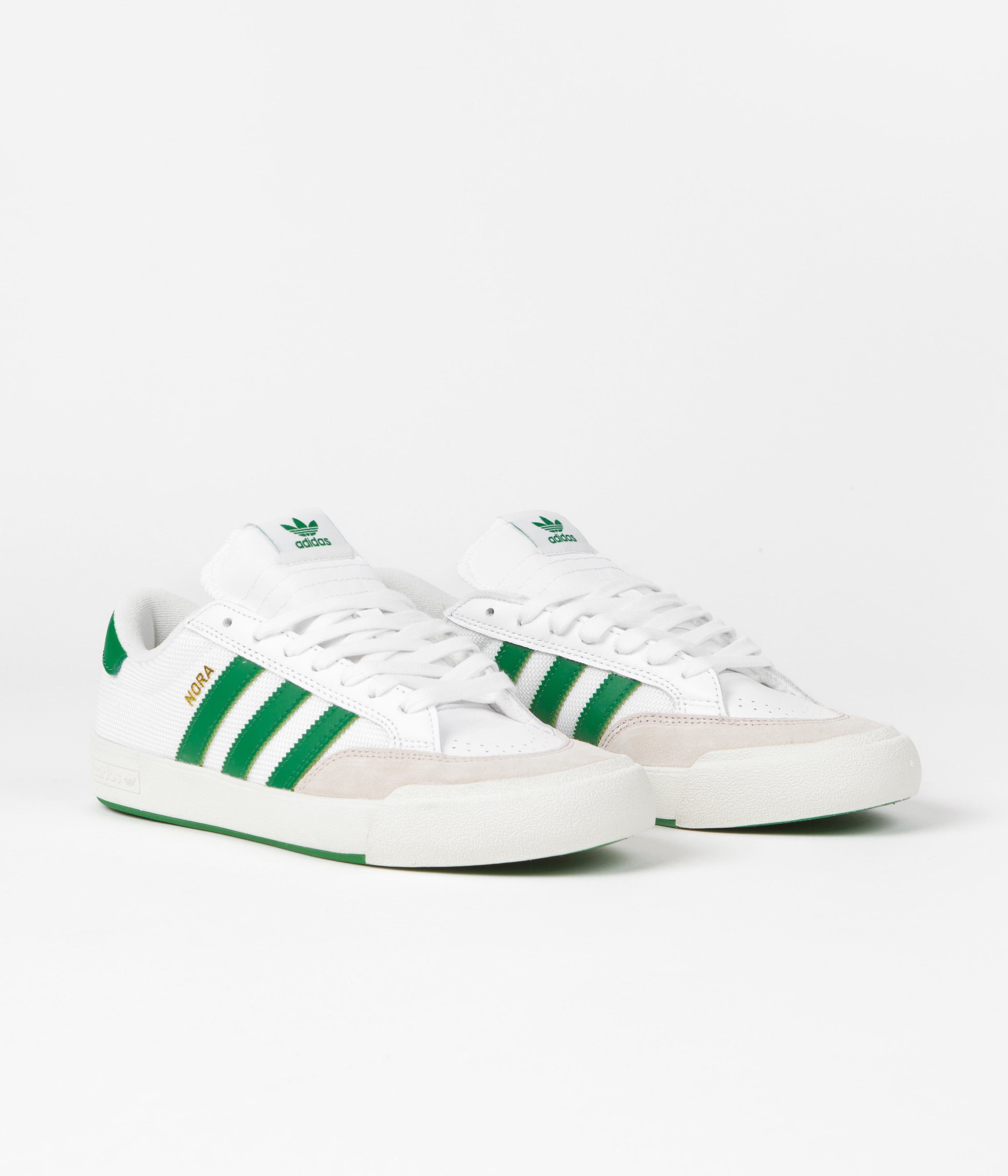Adidas Nora Women's Running Shoes - Lightweight & Comfortable Sneakers in White/Green for Jogging, Gym & Casual Wear