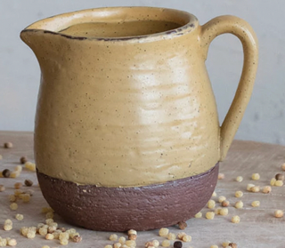 20oz Stoneware Creamer Pitcher - Elegant Milk & Coffee Server for Home, Cafe, or Restaurant - Perfect for Tea, Hot Chocolate & Beverage Dispensing