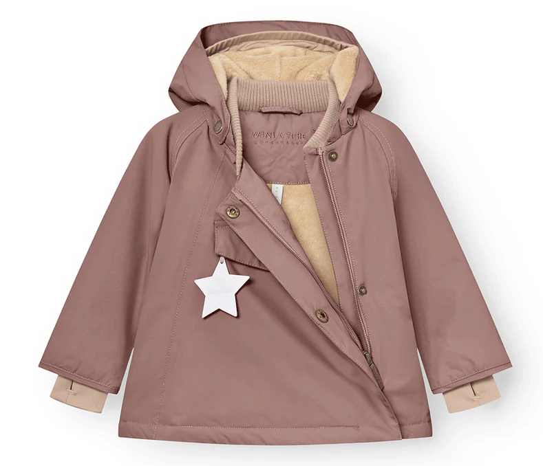 MiniAture Women's Light Plum Winter Coat - Warm Fleece Lined Jacket for Cold Weather | Perfect for Outdoor Activities, Travel & Daily Wear
