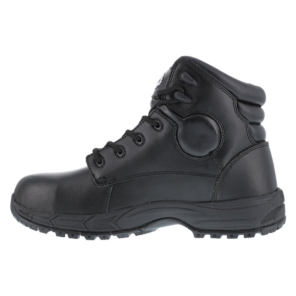Iron Age Men's Ground Finish Electrical Hazard Safety Work Shoes - Black for Construction, Industrial & Casual Wear