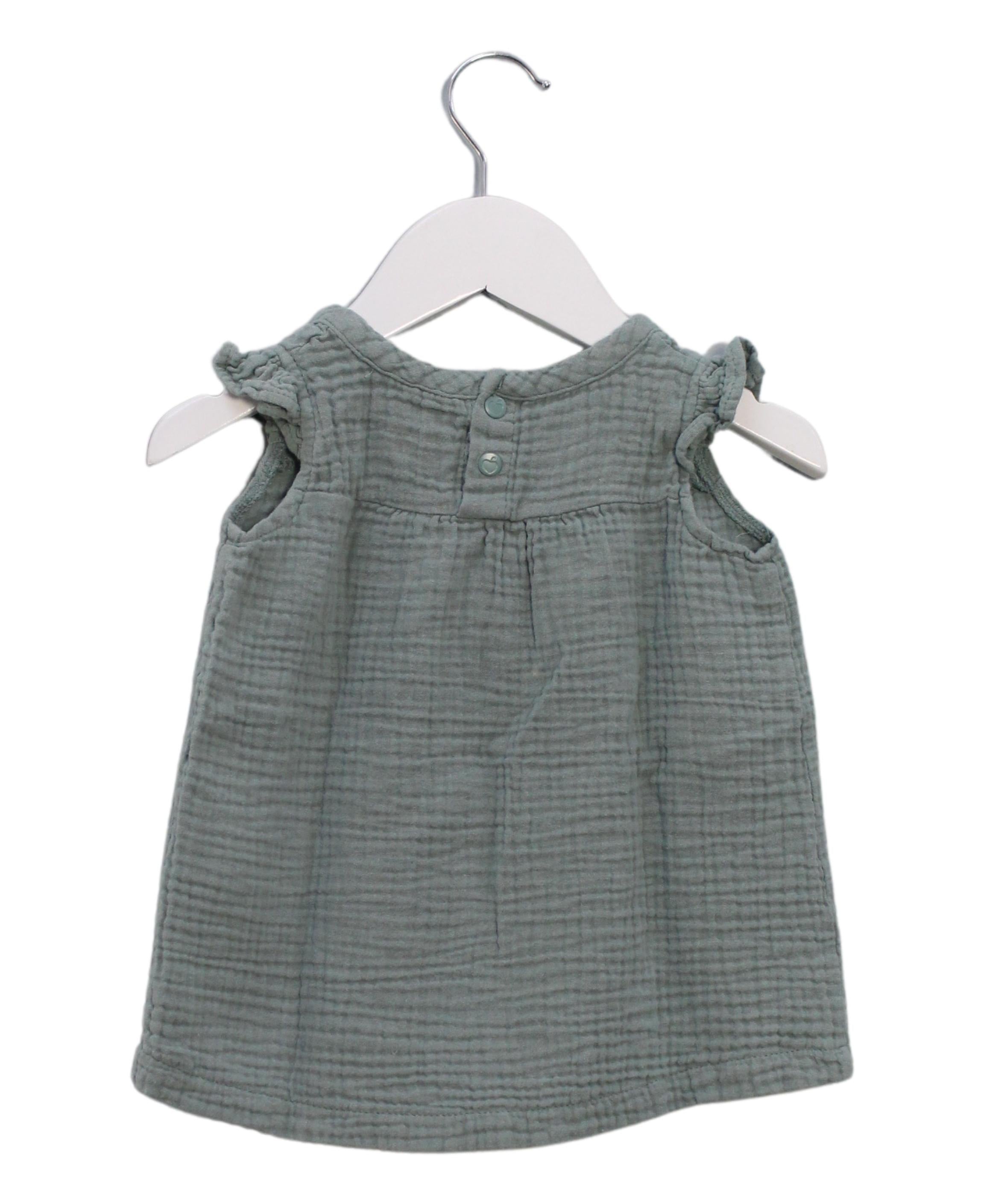Apple Park Organic Cotton Sleeveless Dress for Baby Girls 6-12 Months - Perfect for Summer Outfits and Casual Playdates