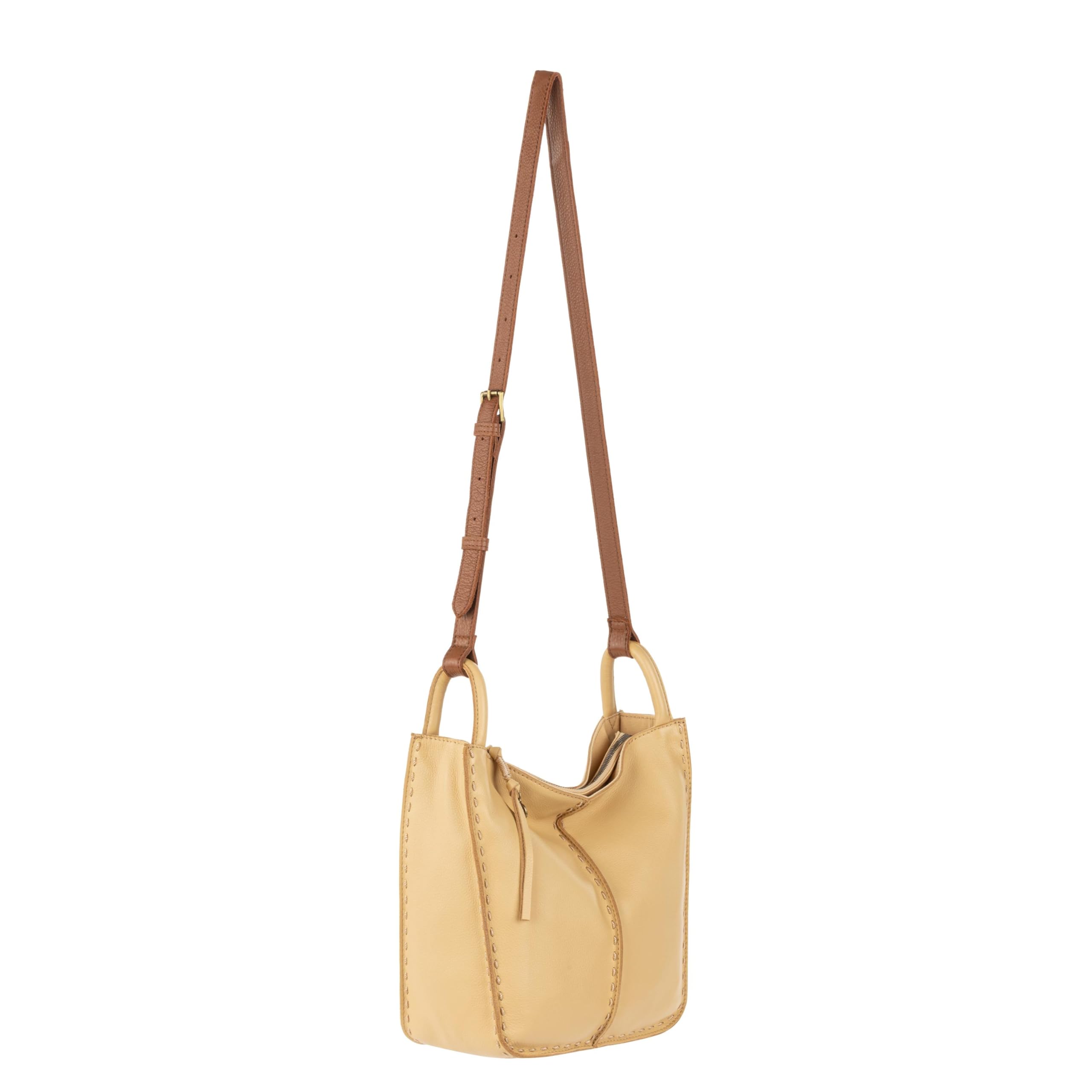 The Sak Los Feliz Crossbody Purse for Women - Genuine Leather Handbag with Adjustable Shoulder Strap - Perfect for Everyday Use, Travel & Shopping - Stylish & Functional Crossbody Bag