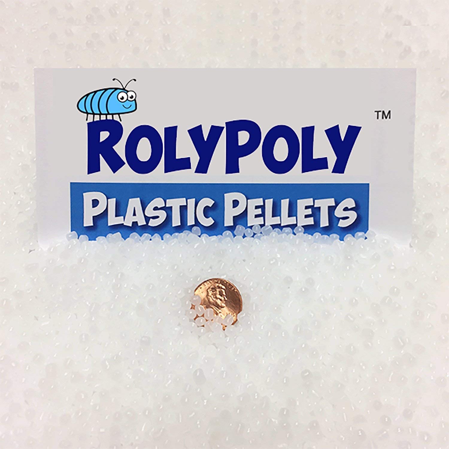 Premium Poly Plastic Pellets for Weighted Blankets - 50 LBS Bulk Box | High Quality USA-Made Pellets for Rock Tumbling, Doll Stuffing & Craft Filling | Perfect for DIY Projects, Sensory Toys and Home Decor