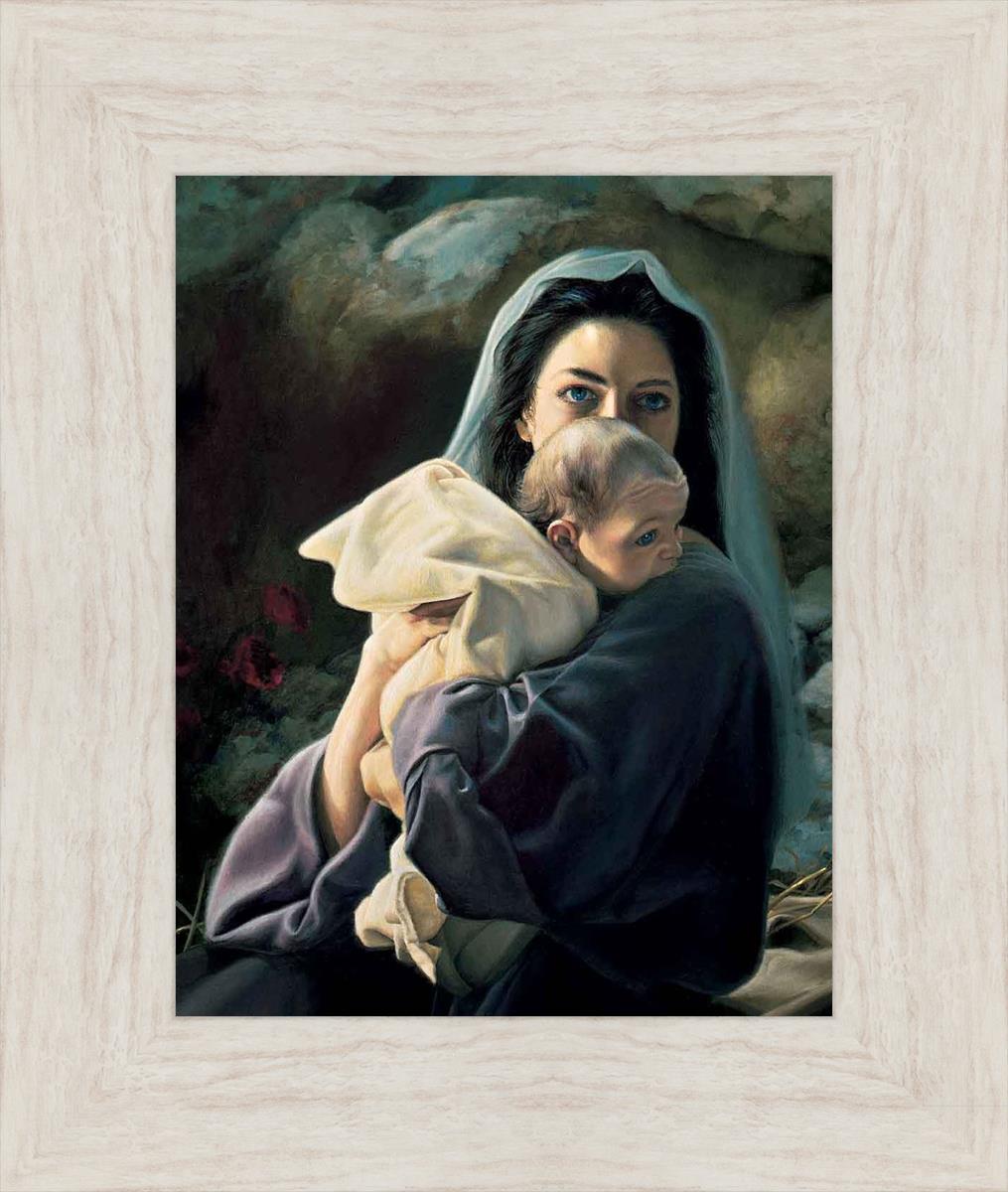Be It Unto Me by Liz Lemon Swindle - Inspirational Christian Art Print for Home & Office Decor - Perfect for Christmas Gifts, Wall Art & Religious Decorations