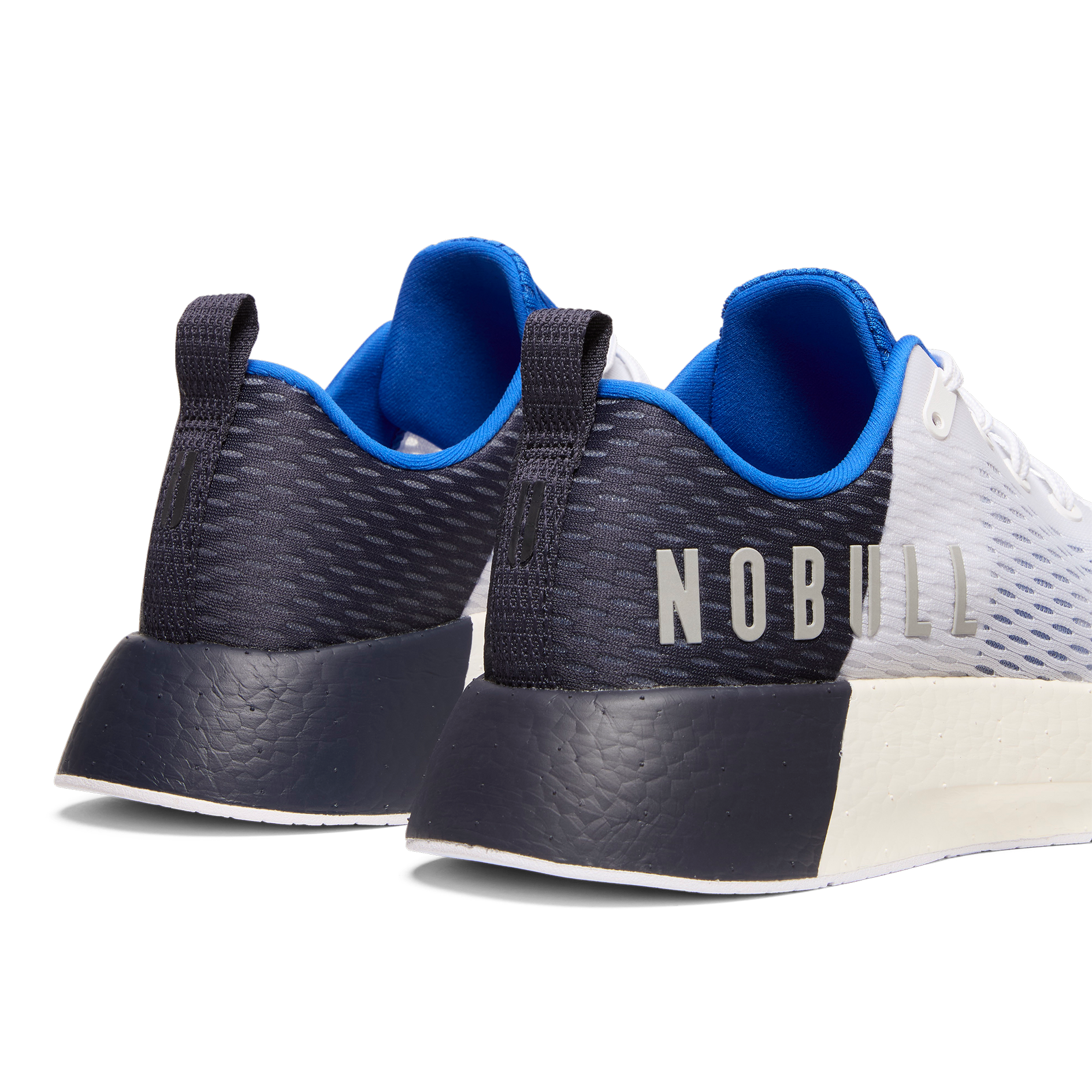 Women's White and Navy Journey Sneakers - Comfortable Walking Shoes for Travel, Work & Everyday Wear