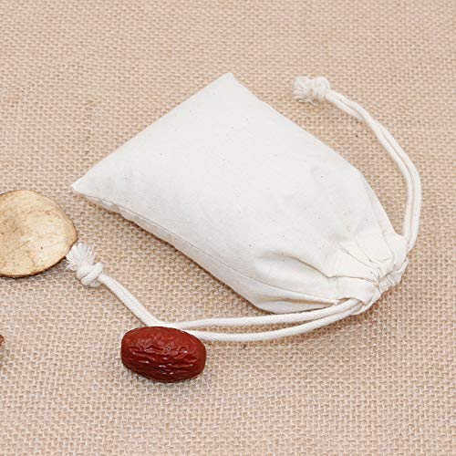 20Pcs Cotton Muslin Drawstring Bags - 5x7 Inch Reusable Gift & Storage Bags for Wedding Favors, Party Favors, Birthday Gifts, Jewelry, Soap, Herbs & DIY Crafts | Eco-Friendly & Versatile