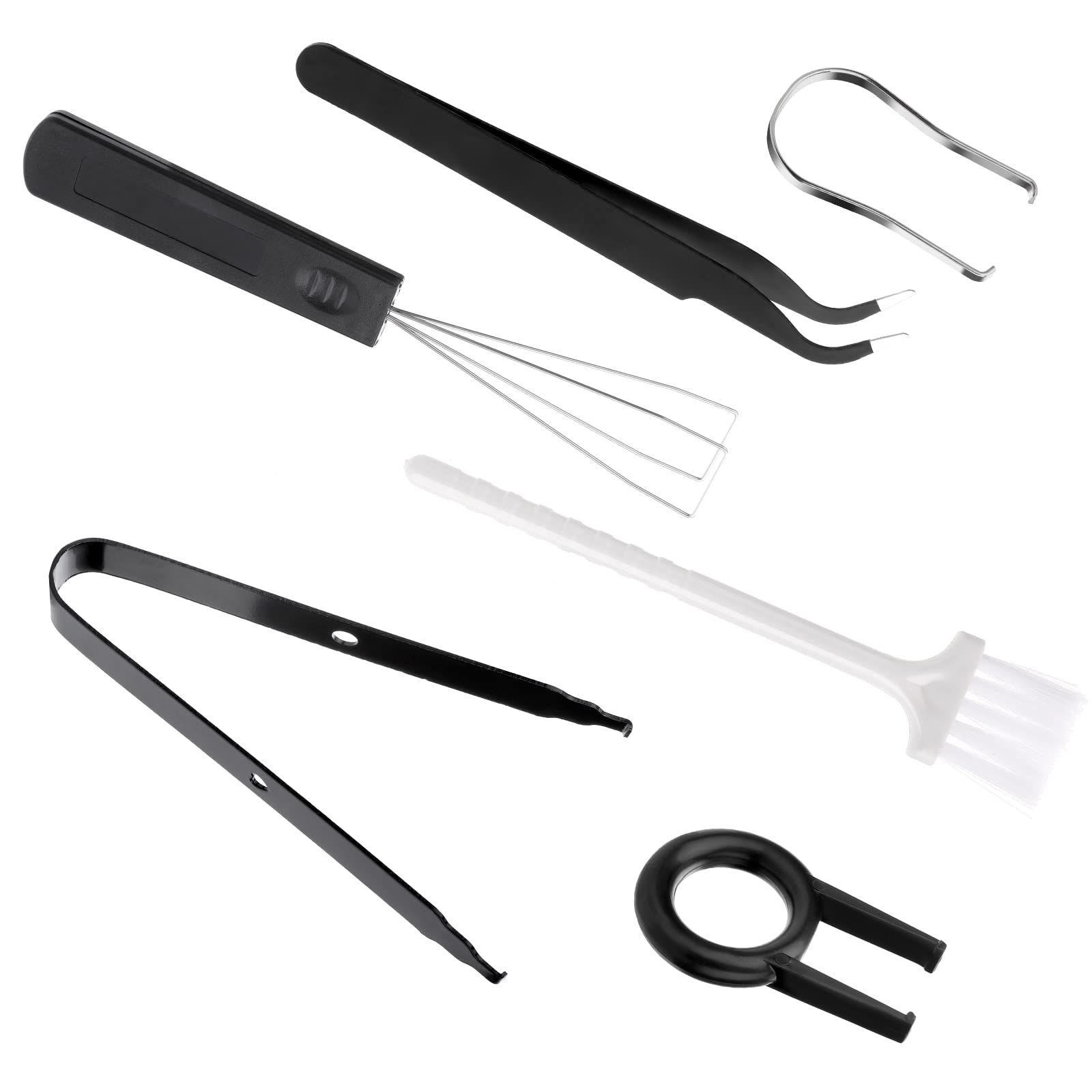 Cobee 6-Piece Keycap Remover Tool Kit - Mechanical Keyboard Switch Puller, Keycap Tweezers & Cleaning Set for DIY Keyboard Maintenance | Perfect for PC Gaming, Office Setup & Keyboard Enthusiasts