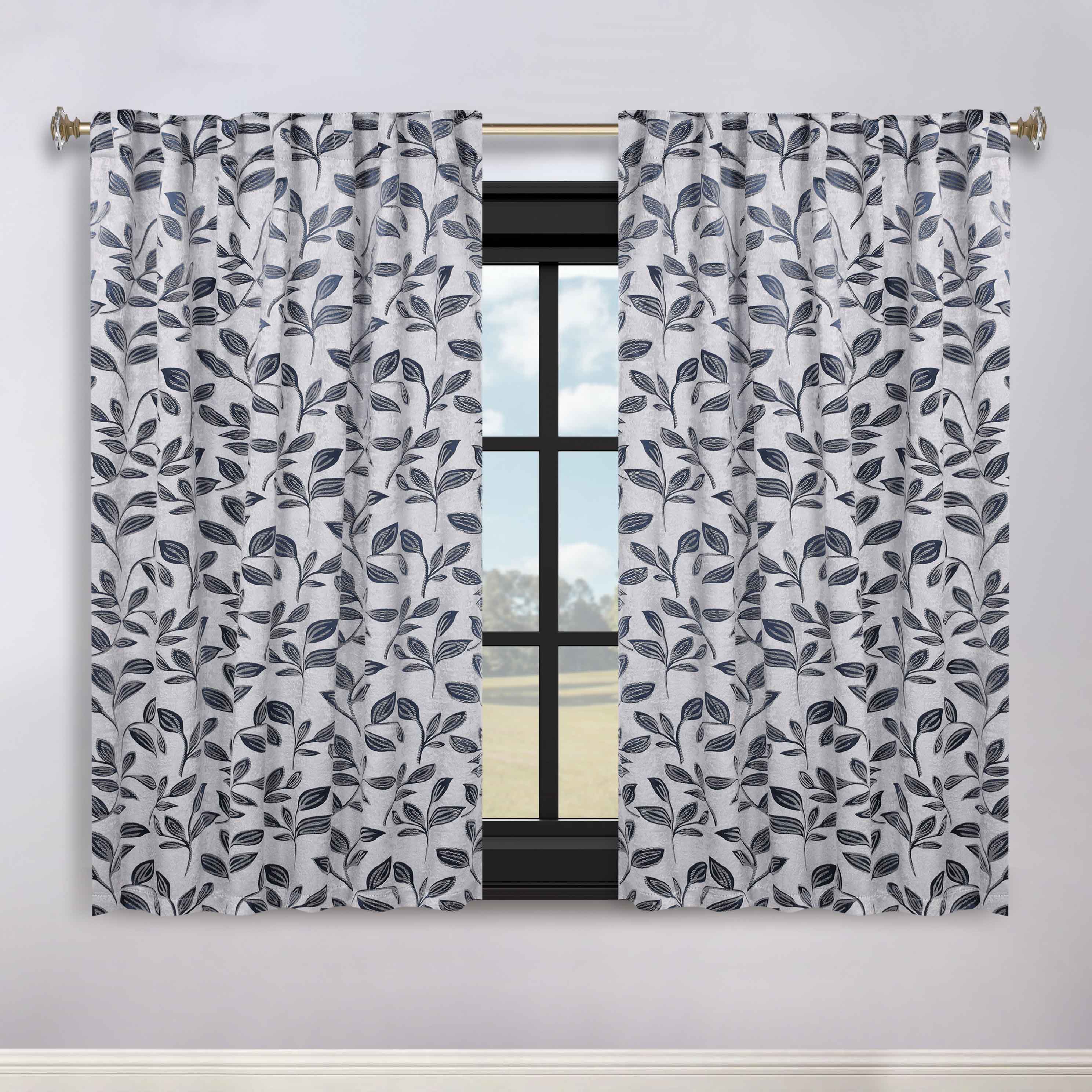 Premium Blackout Curtains for Bedroom - Super Soft Thermal Insulated Room Darkening Drapes with Back Tab Design (Set of 2 Panels) - Perfect for Nursery, Home Theater & Shift Workers