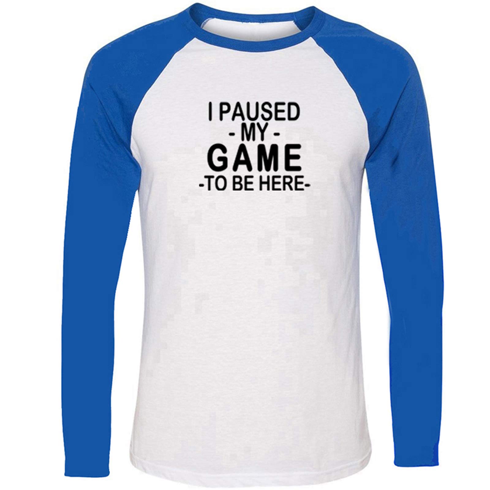 Funny Sarcastic 'I Paused My Game to Be Here' Graphic T-Shirt for Men & Women - Cool Gaming Tee for Casual Wear, Parties & Gamer Gifts