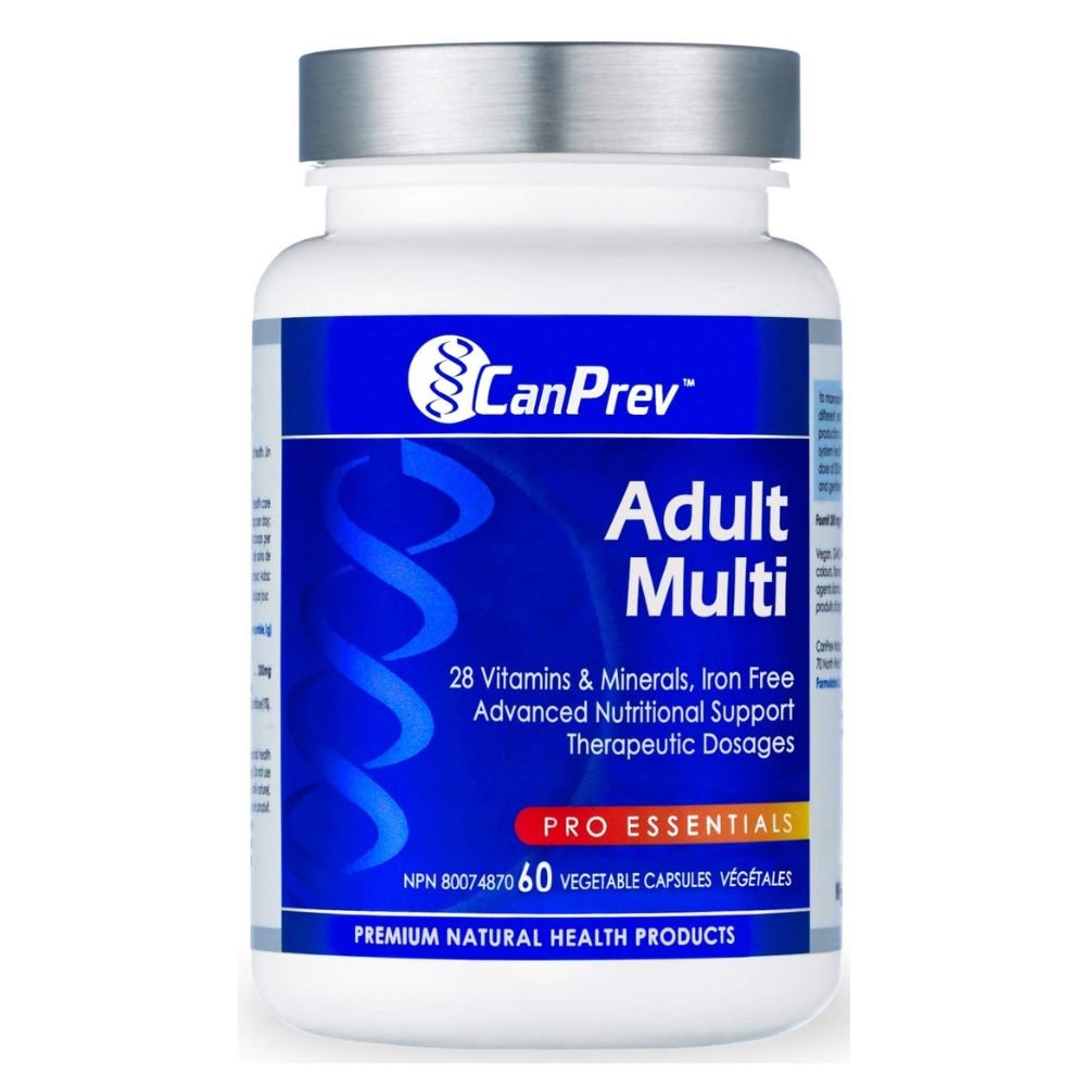 CanPrev Adult Multivitamin - 60 Vegan Capsules for Daily Energy & Immune Support - Perfect for Active Lifestyles & Wellness Routines