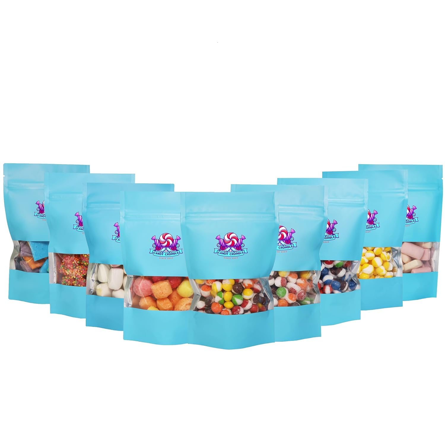Freeze Dried Candy Ultimate Variety Pack - 9 Types Including Sour FruitPops, Gummy Clusters & Wild Berry FruitPops | Starzburst & AirBites | Extra Freebies | Perfect for Parties, Gifts & Snacking